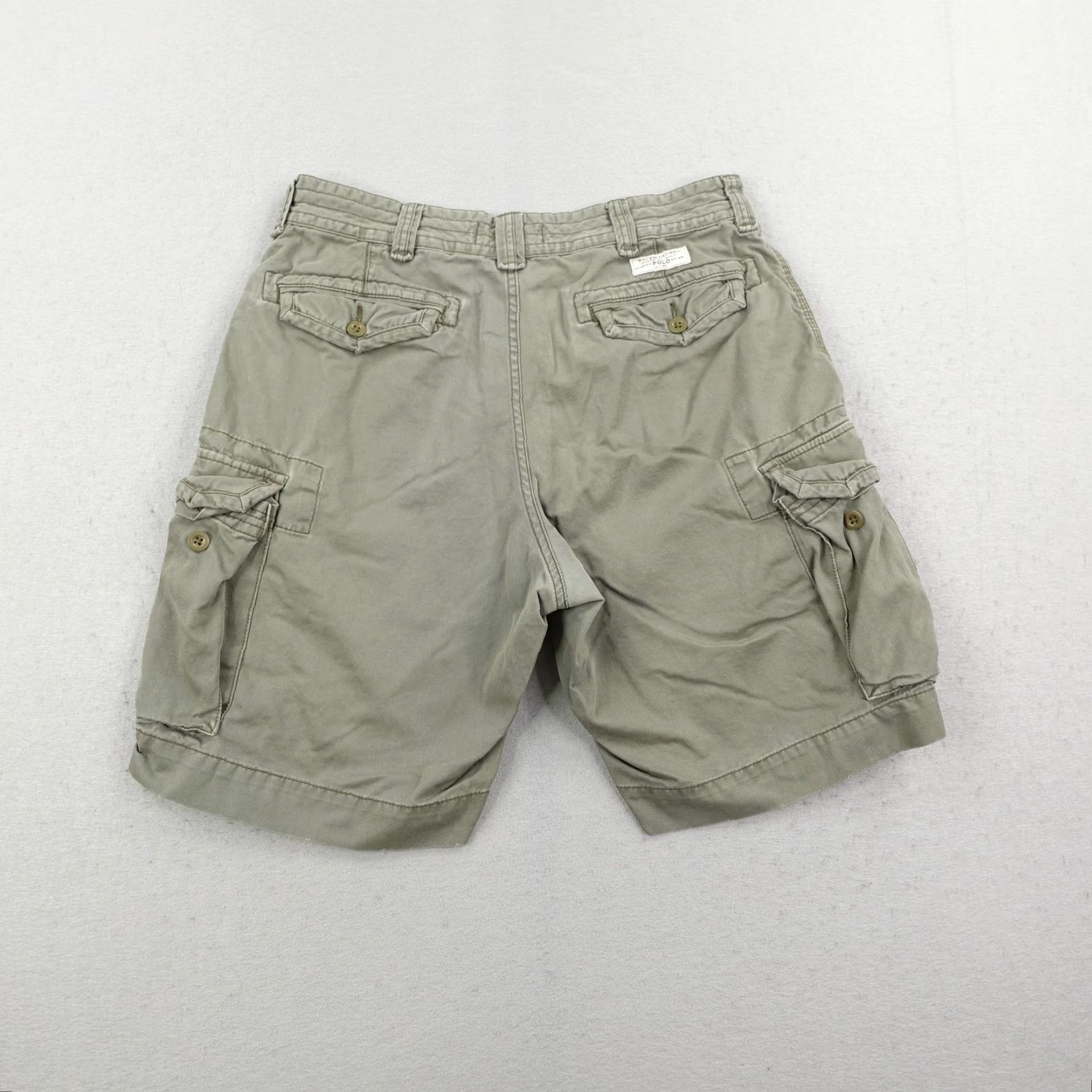 Polo Ralph Lauren VINTAGE Polo Ralph Lauren Shorts Mens 36 Olive Army Green Cargo Utility Outdoors Size US M / EU 48-50 / 2 - 6 Thumbnail
