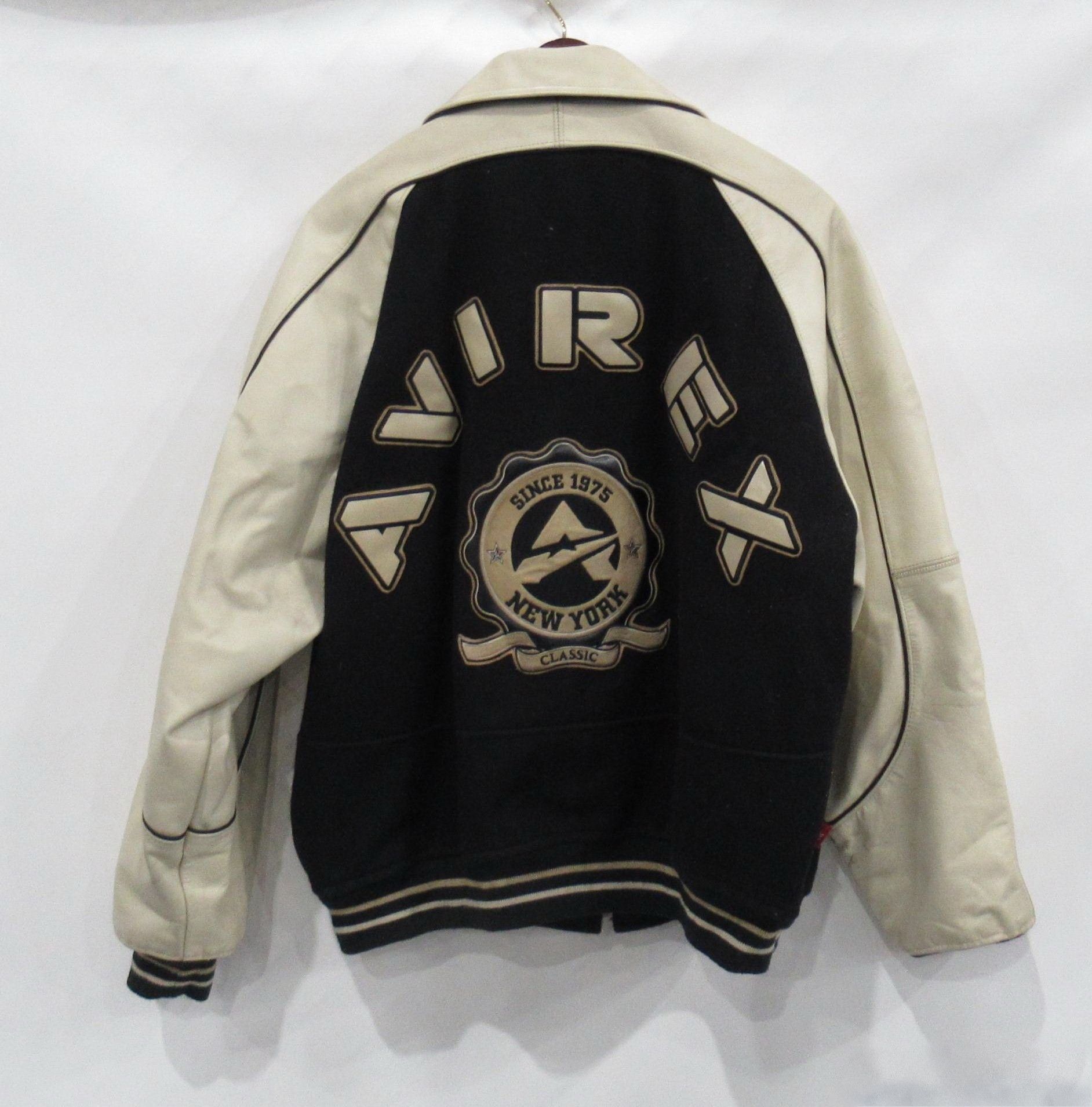 Avirex AVIREX leather jacket wool vintage 90s hip hop 1990s XXL 2XL Size US XXL / EU 58 / 5 - 1 Thumbnail