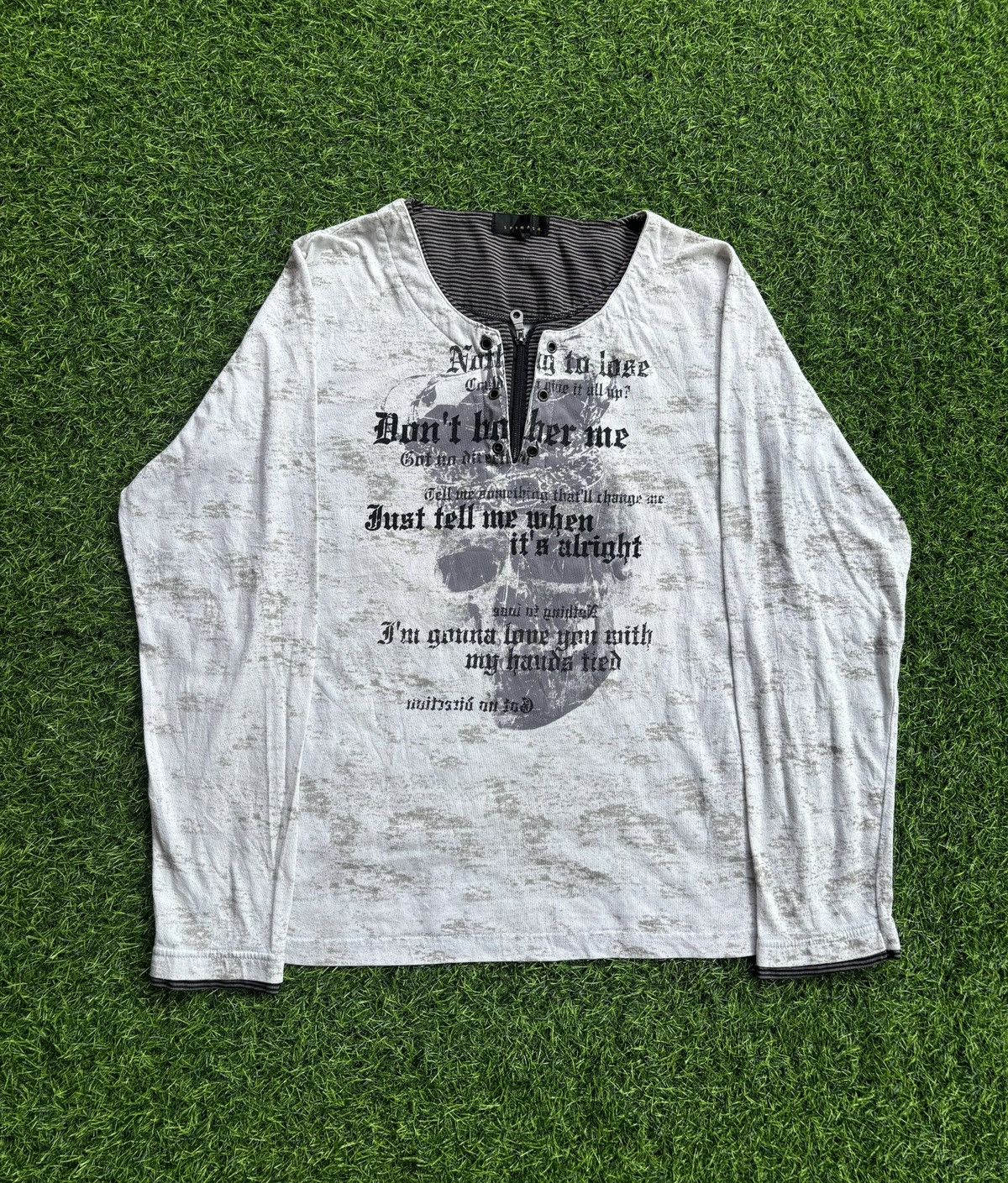 If Six Was Nine Y2k Spinash Skull Ifsixwasnine Punk Style Longlseeve Size US XL / EU 56 / 4 - 1 Thumbnail