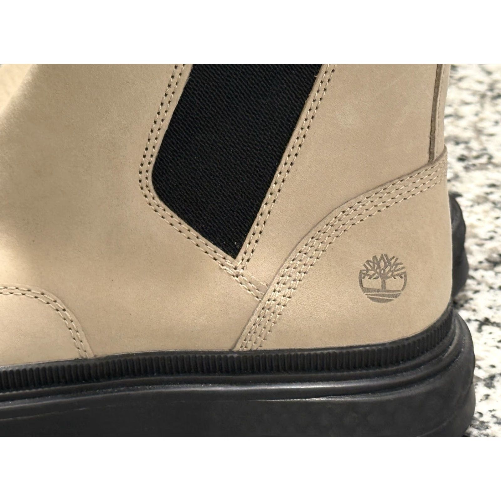 Timberland VINTAGE Timberland Women's Chelsea Boot Sz 6.5 Leather & Textile City Style Light Taupe Size US 6.5 / IT 36.5 - 2 Thumbnail