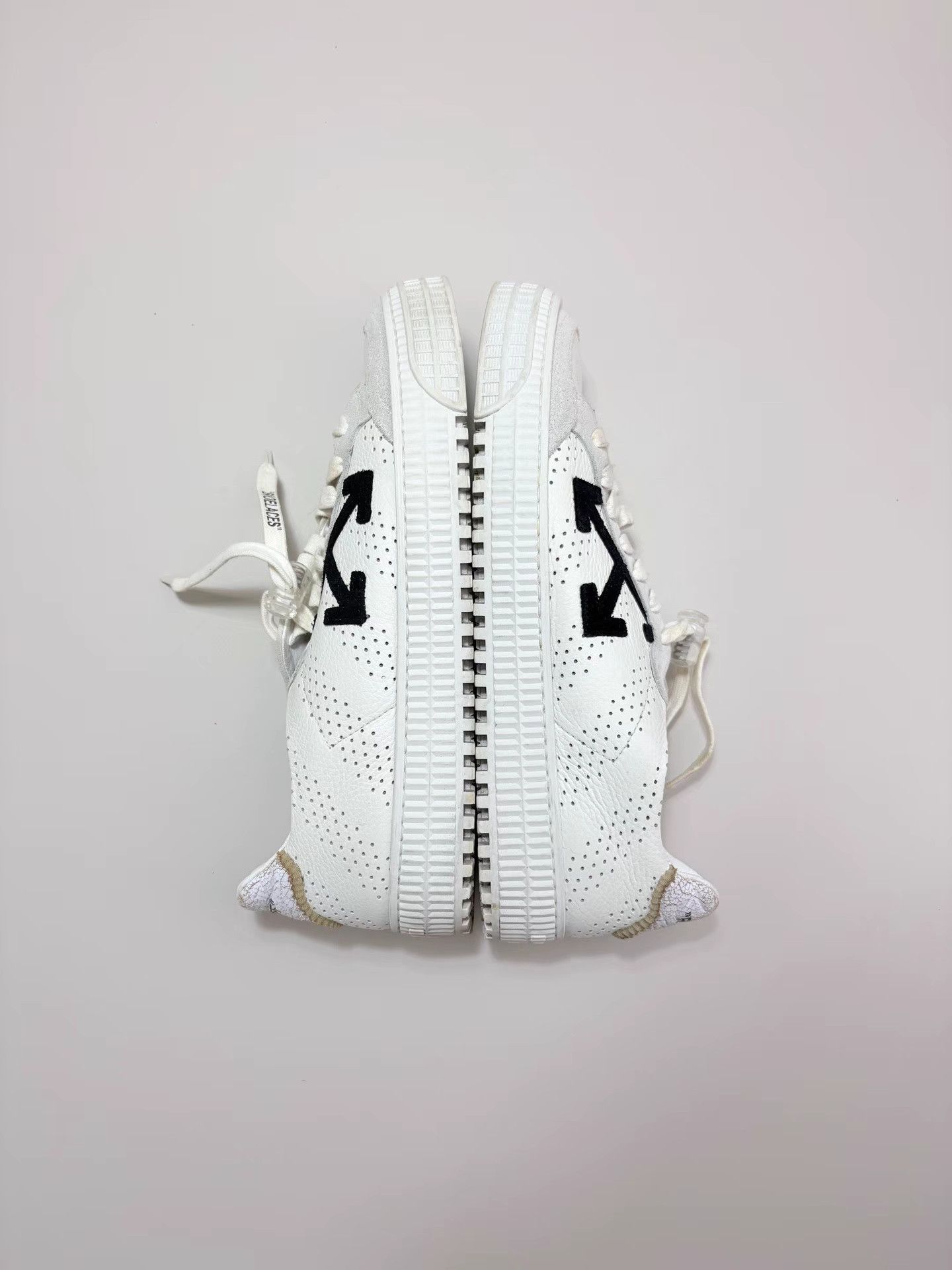 Off-White OFF-WHITE Arrow White Sneakers K1 Size US 6 / EU 39 - 4 Thumbnail