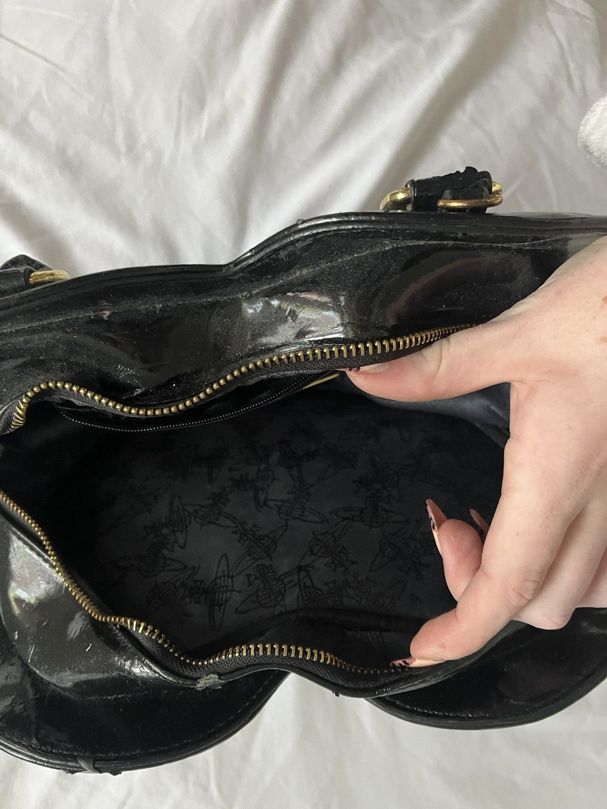 Vivienne Westwood Vivienne Westwood black heart chancery bag Size ONE SIZE - 5 Thumbnail