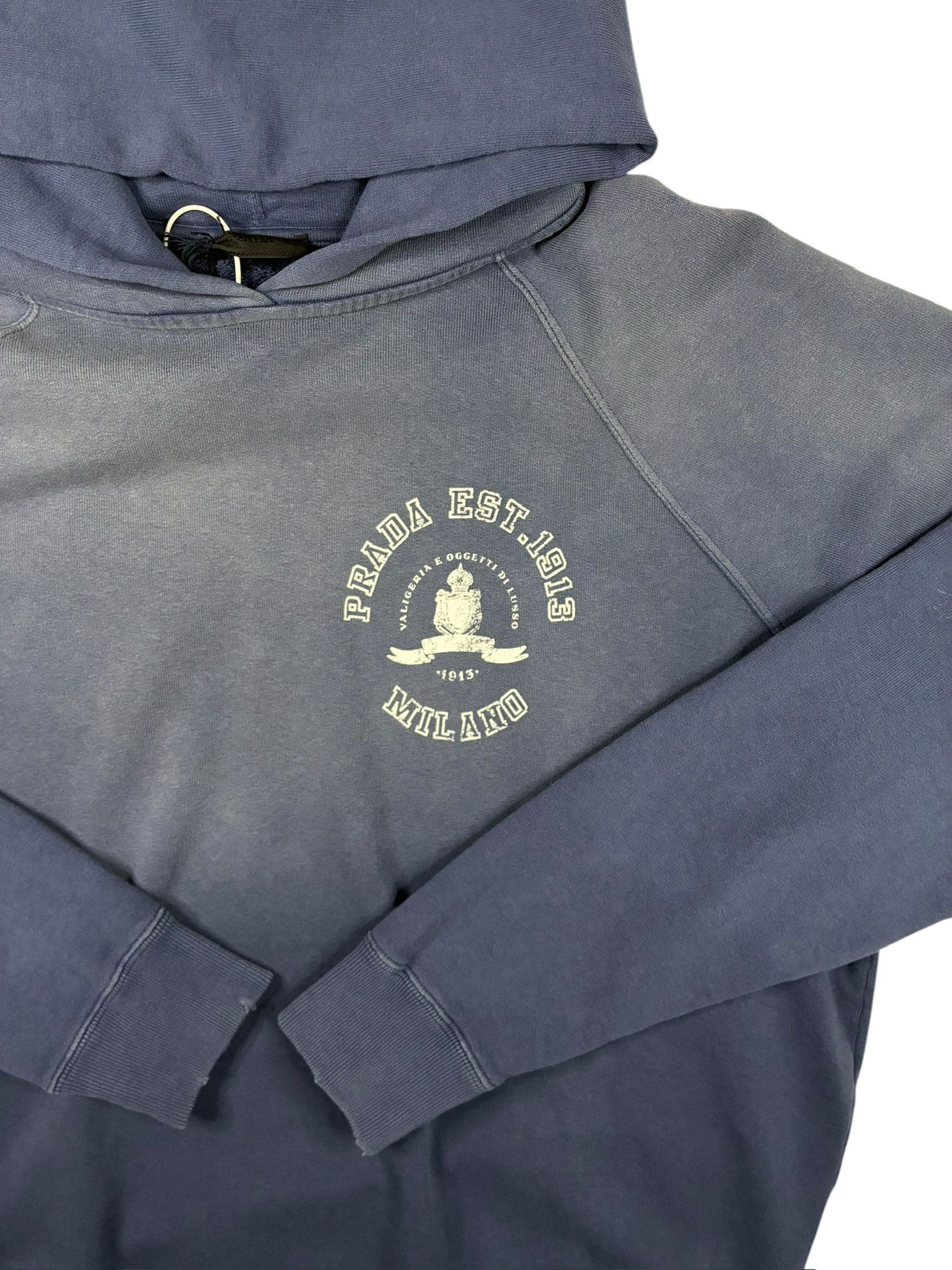 Prada Prada Printed Cotton Fleece Hoodie Size US XL / EU 56 / 4 - 3 Thumbnail
