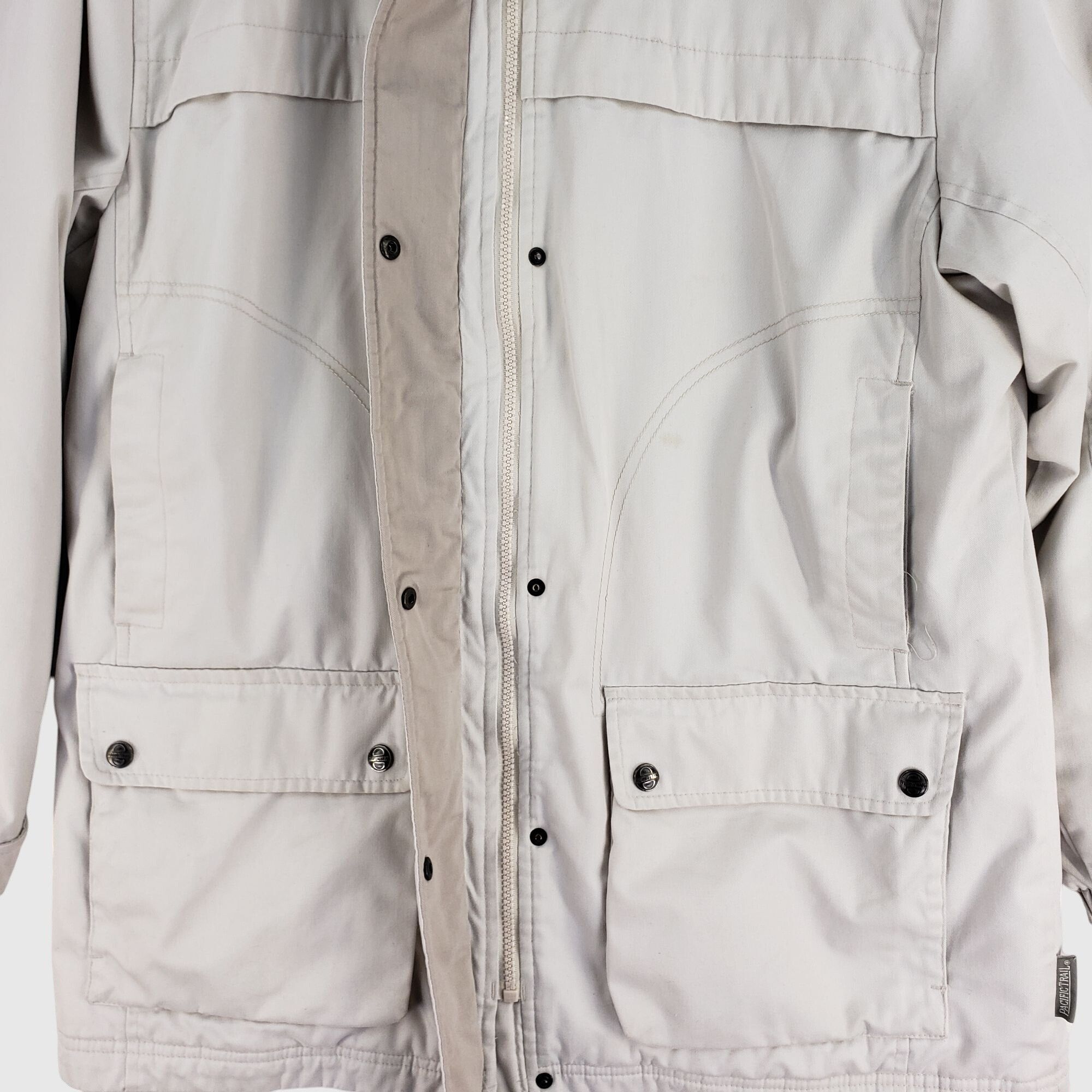 Pacific Trail Pacific Trail Beige/White Fleece Plaid Lined Jacket Womes M Size M / US 6-8 / IT 42-44 - 5 Thumbnail