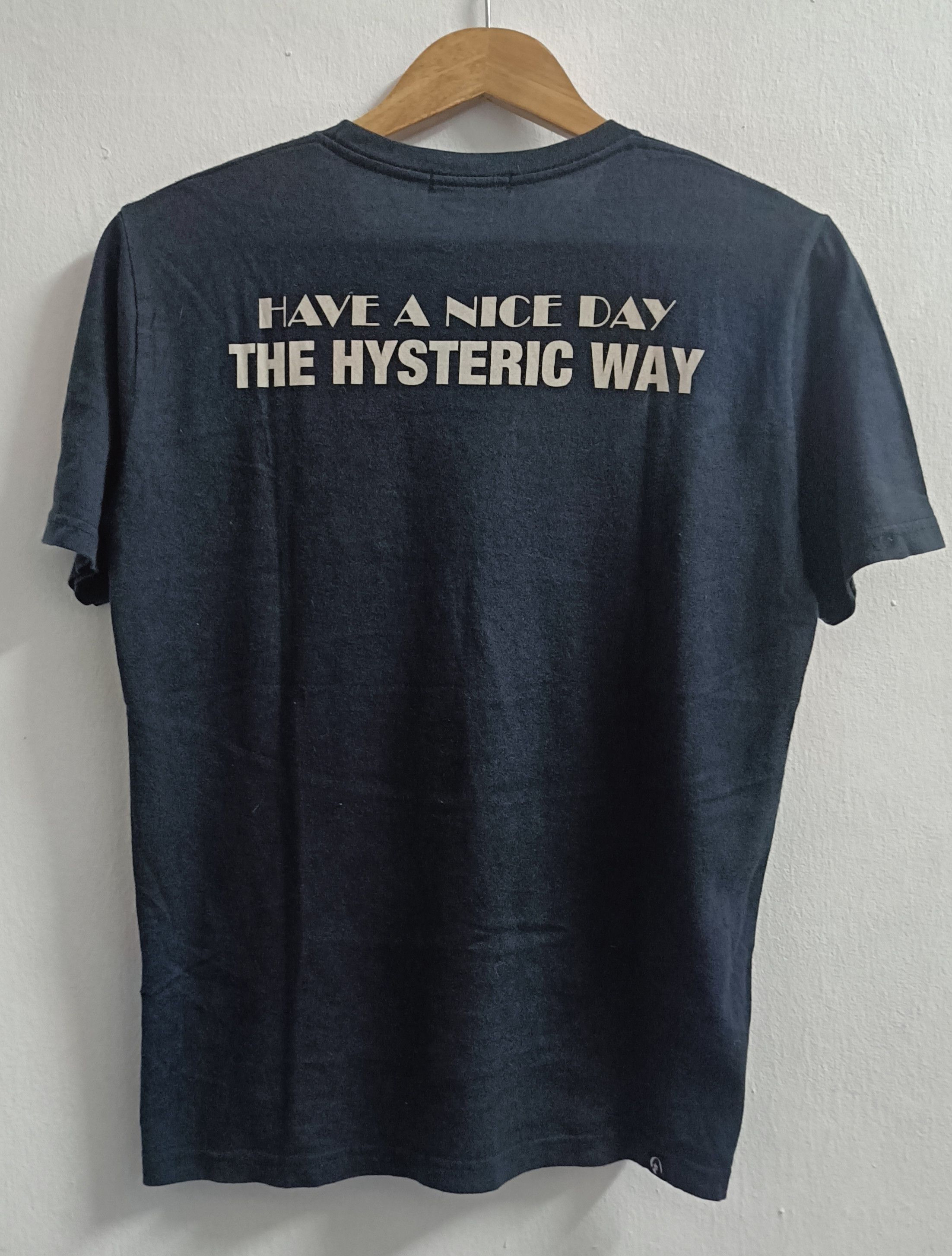 Hysteric Glamour 🔥🔥 Rare Hysteric Glamours Have A Nice days Black Tee Size US M / EU 48-50 / 2 - 2 Thumbnail