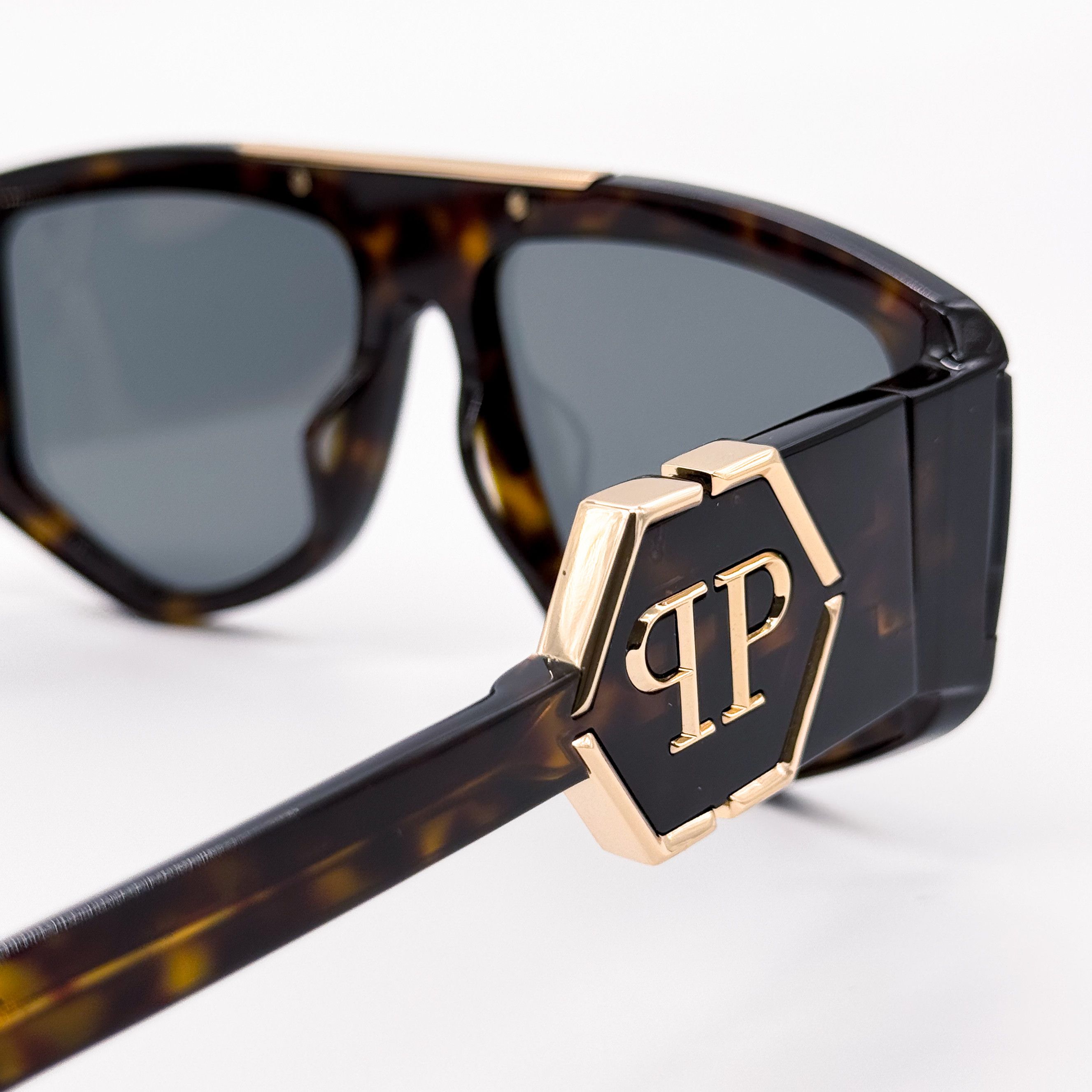 Philipp Plein NEW PHILIPP PLEIN EGO SPP093M 0722 HAVANA UNISEX SUNGLASSES Size ONE SIZE - 7 Thumbnail