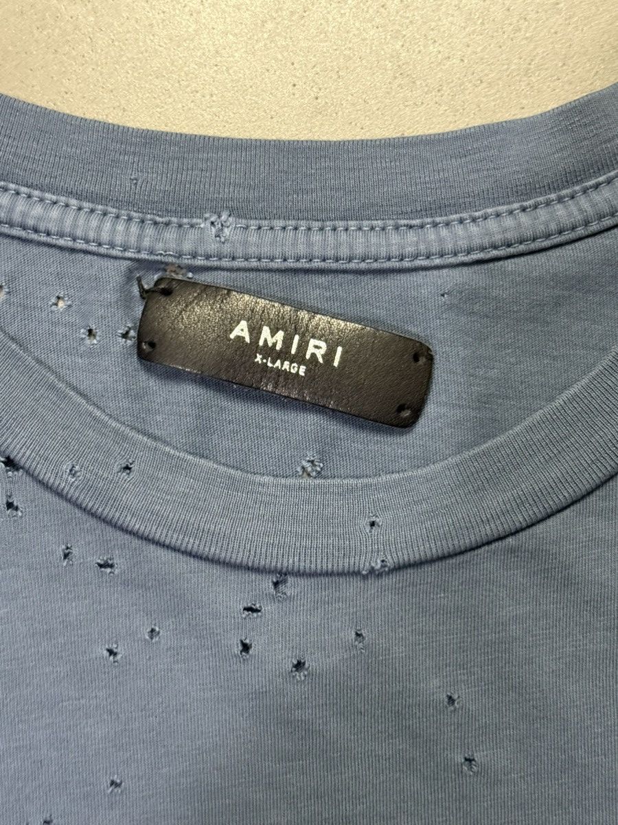 Amiri Amiri Blue Shotgun T Shirt Size US XL / EU 56 / 4 - 4 Thumbnail