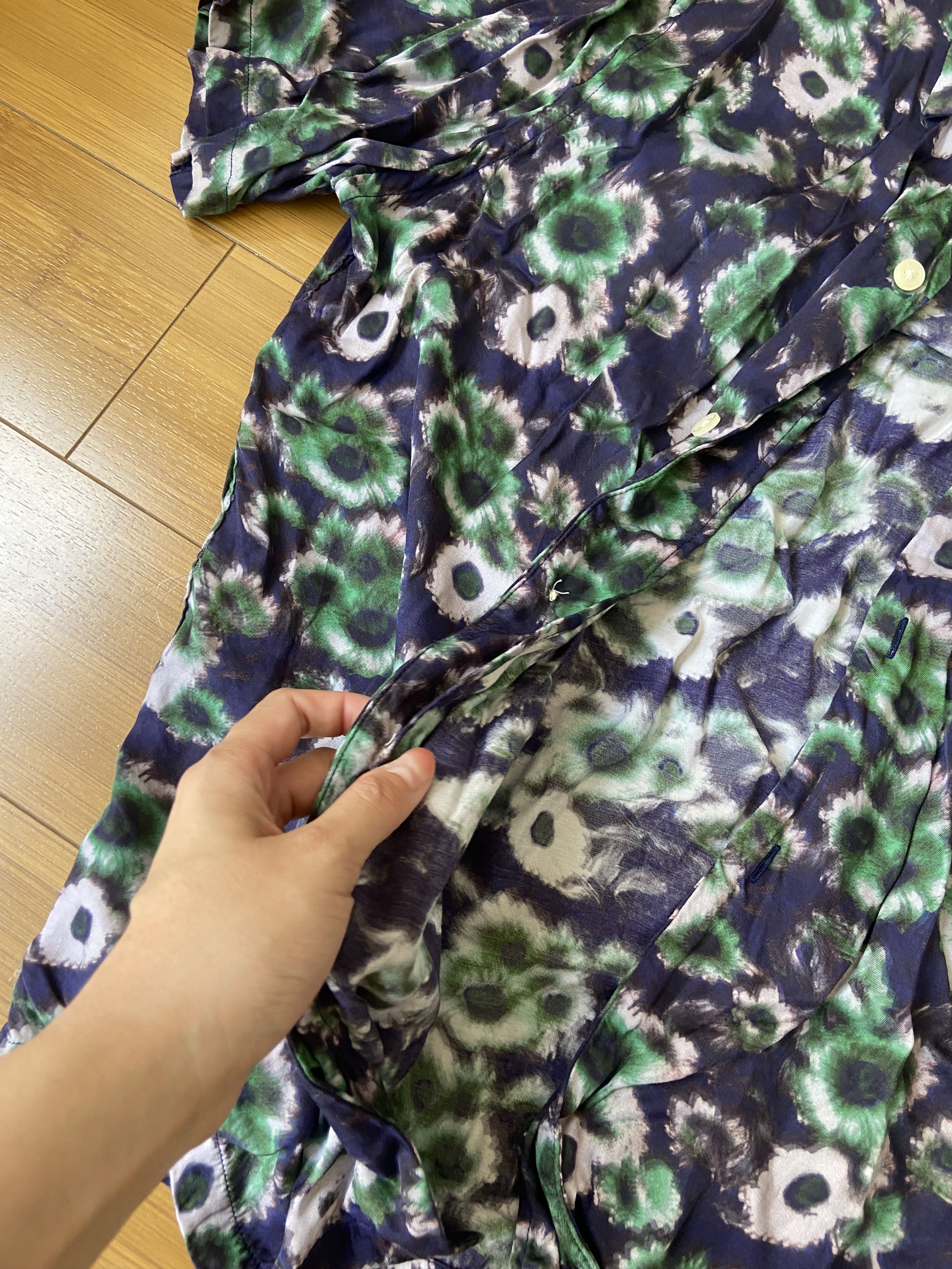 Allsaints AllSaints Florax Blue Green Short Sleeve Shirt Mens - Small Size US S / EU 44-46 / 1 - 2 Thumbnail