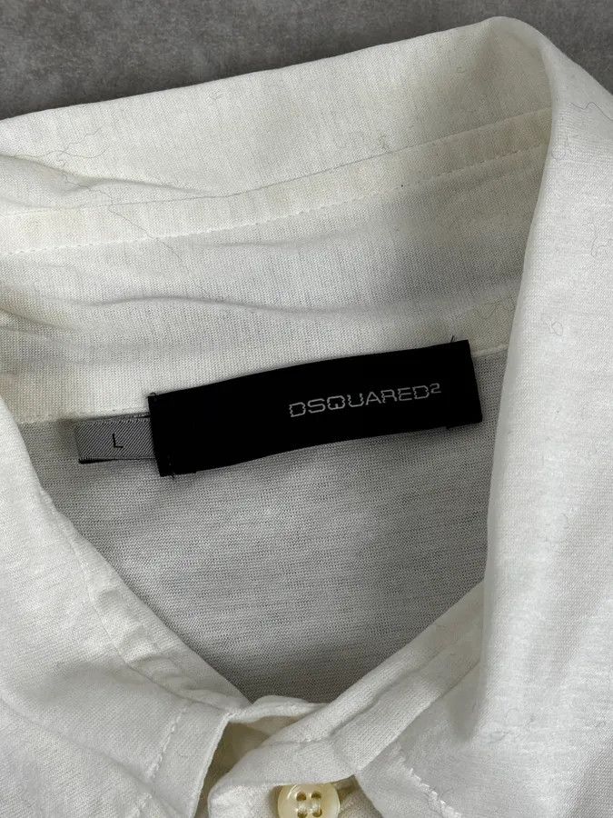 Dsquared2 AW2005 Dsquared2 White God Judgement Transparent Shirt Size US M / EU 48-50 / 2 - 11 Thumbnail
