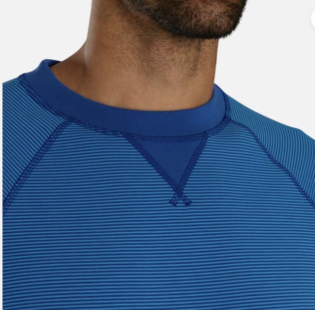 Footjoy Footjoy French Terry Stripe Sweater Deep Blue Ocean ( S ) Size US S / EU 44-46 / 1 - 3 Thumbnail