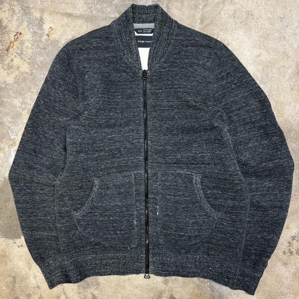 Designer × Vintage wings + horns cabin fleece bomber Size US XL / EU 56 / 4 - 1 Thumbnail