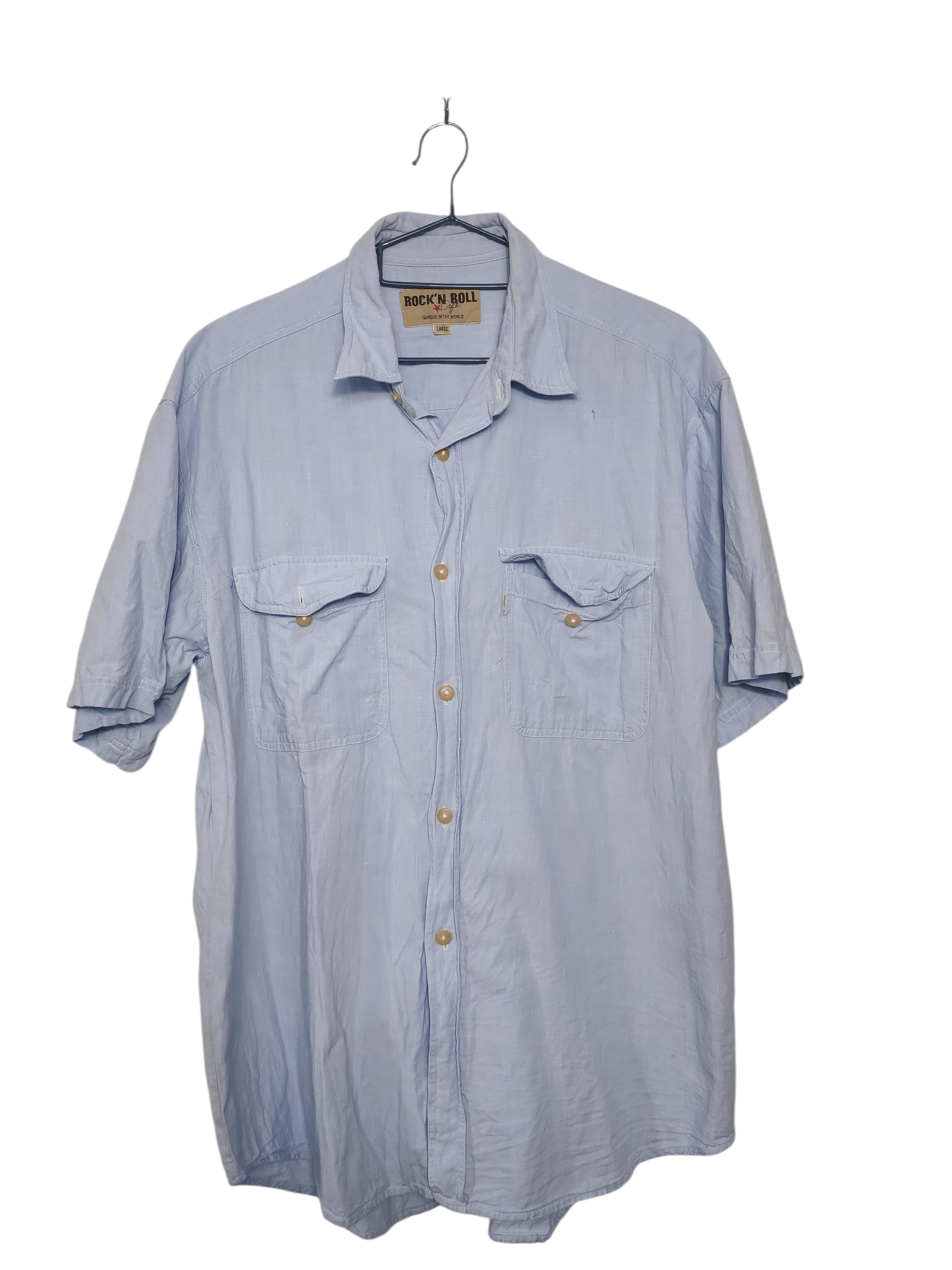 Other Vintage Short Sleeve Button Up ROCK N ROLL Size US M / EU 48-50 / 2 - 1 Thumbnail