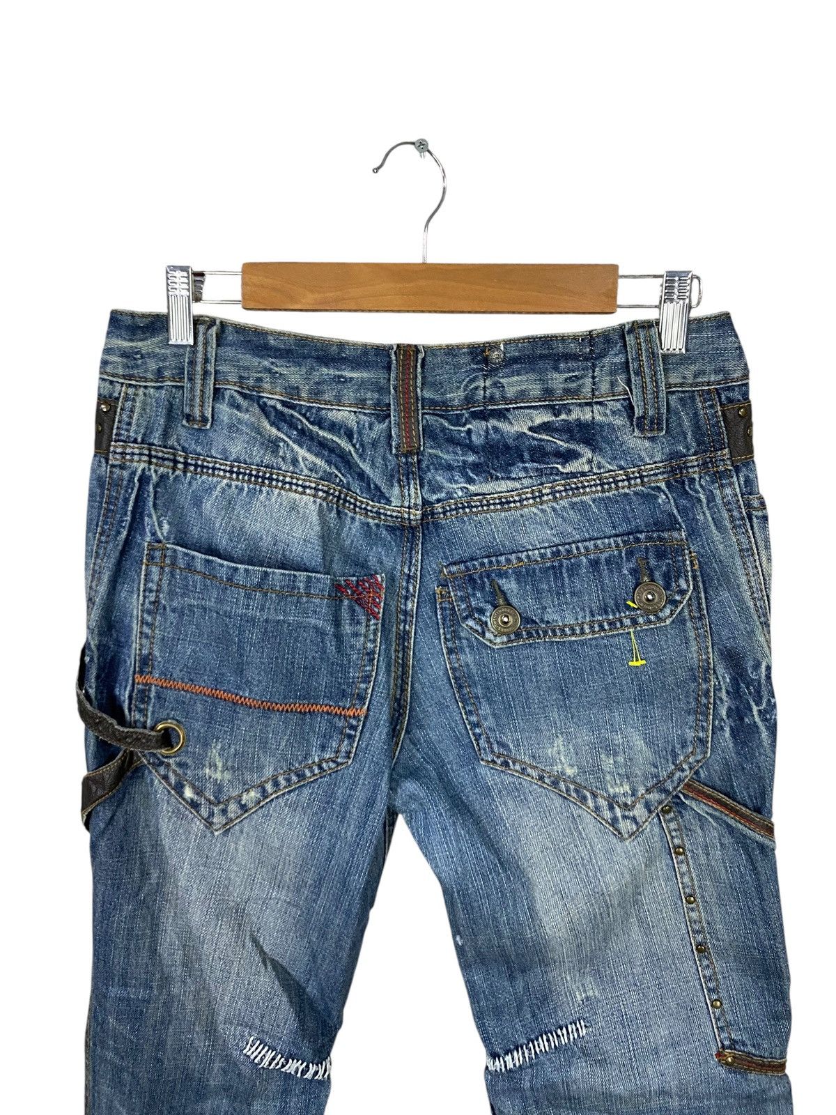Japanese Brand Japanase brand punk denim multipocket very rare Size US 31 - 4 Thumbnail