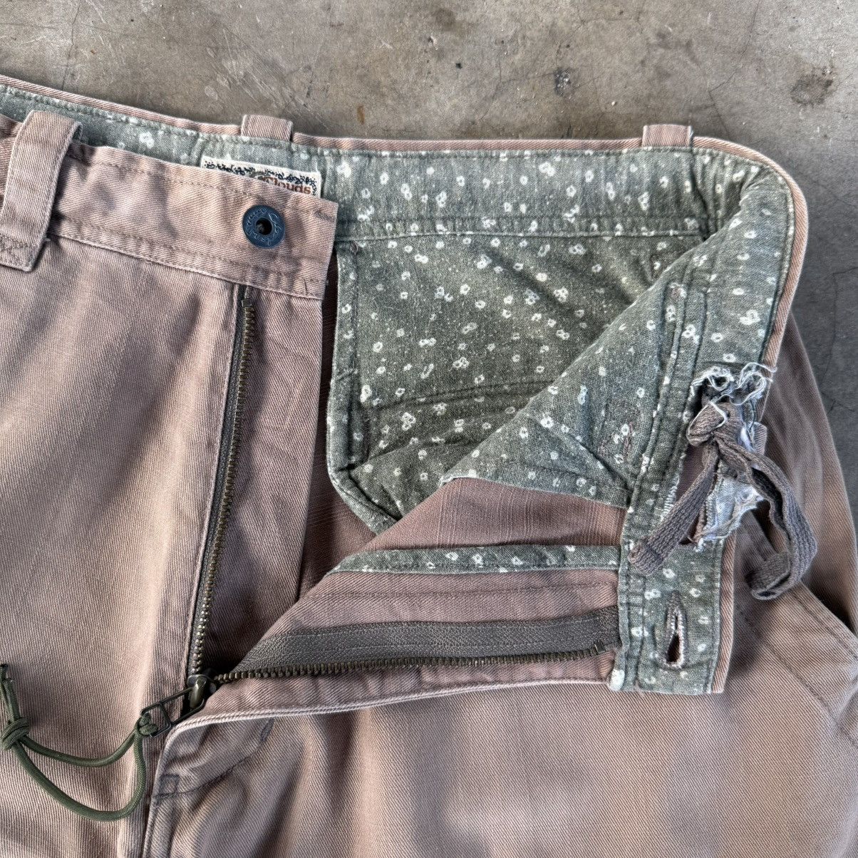 Japanese Brand Vintage Sunny Clouds Faded Brown Cargo Pants W31 Size US 31 - 7 Thumbnail