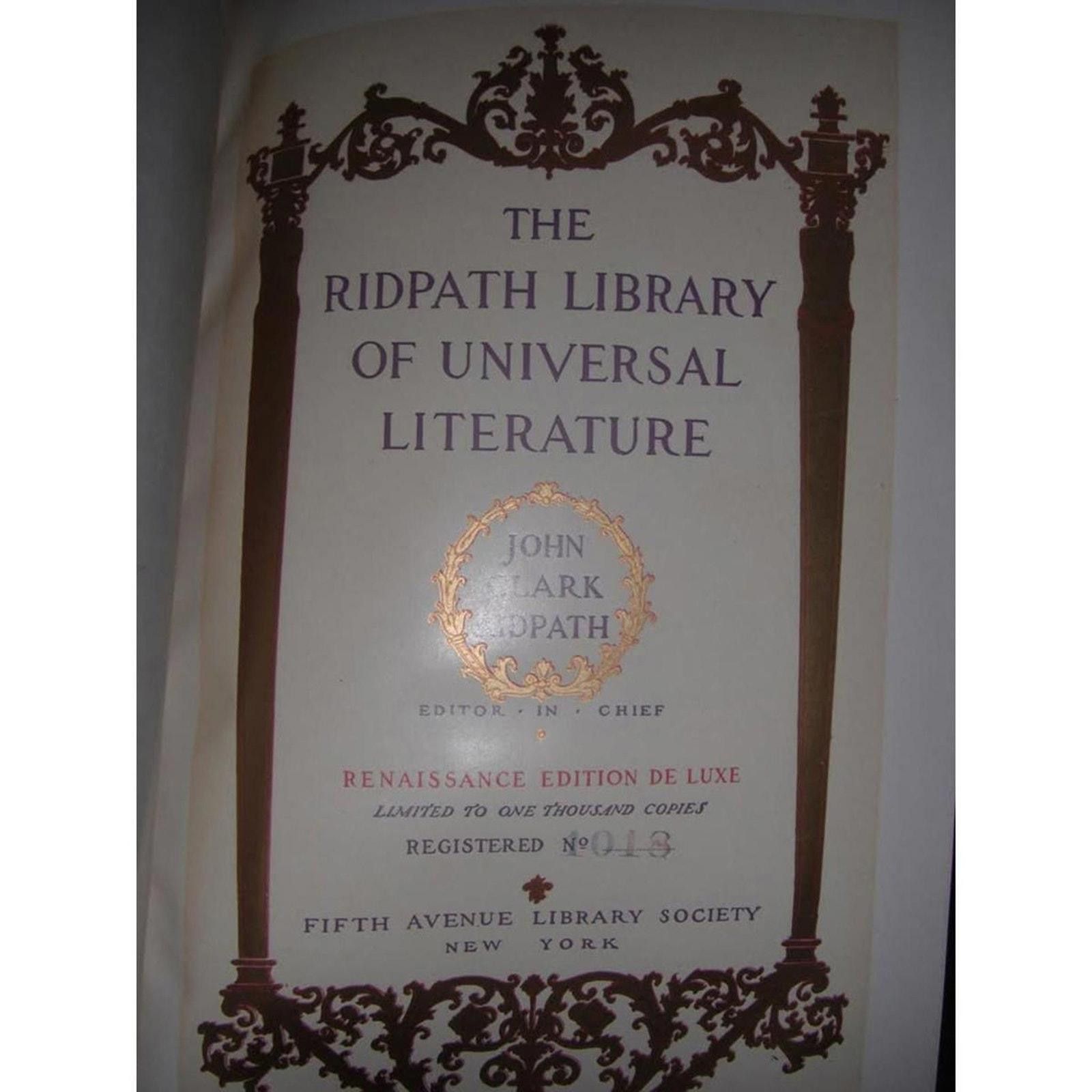 Other The Ridpath Library of Universal Literature - Complete Set Size ONE SIZE - 6 Thumbnail