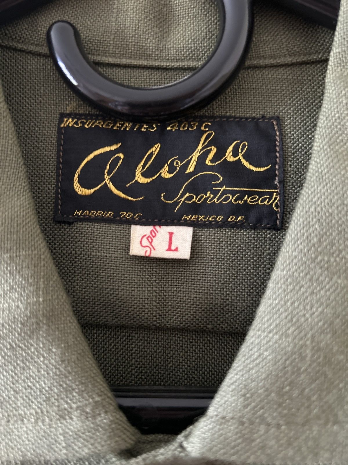 Vintage Aloha Sportswear Moss Green Overshirt Size US M / EU 48-50 / 2 - 5 Thumbnail