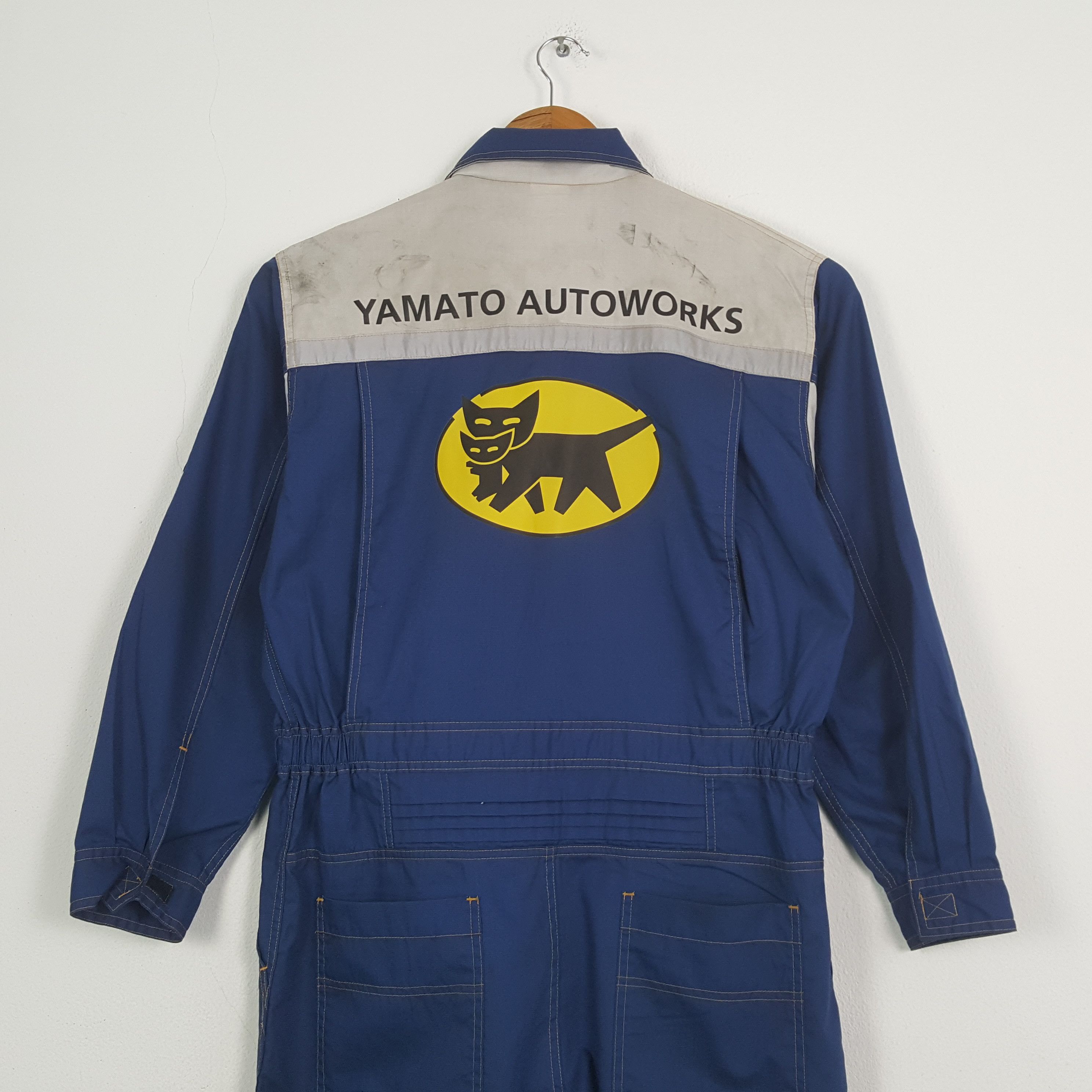 Vintage Yamato Autoworks Workwear Coverall Jacket C300N3 Size US M / EU 48-50 / 2 - 2 Thumbnail