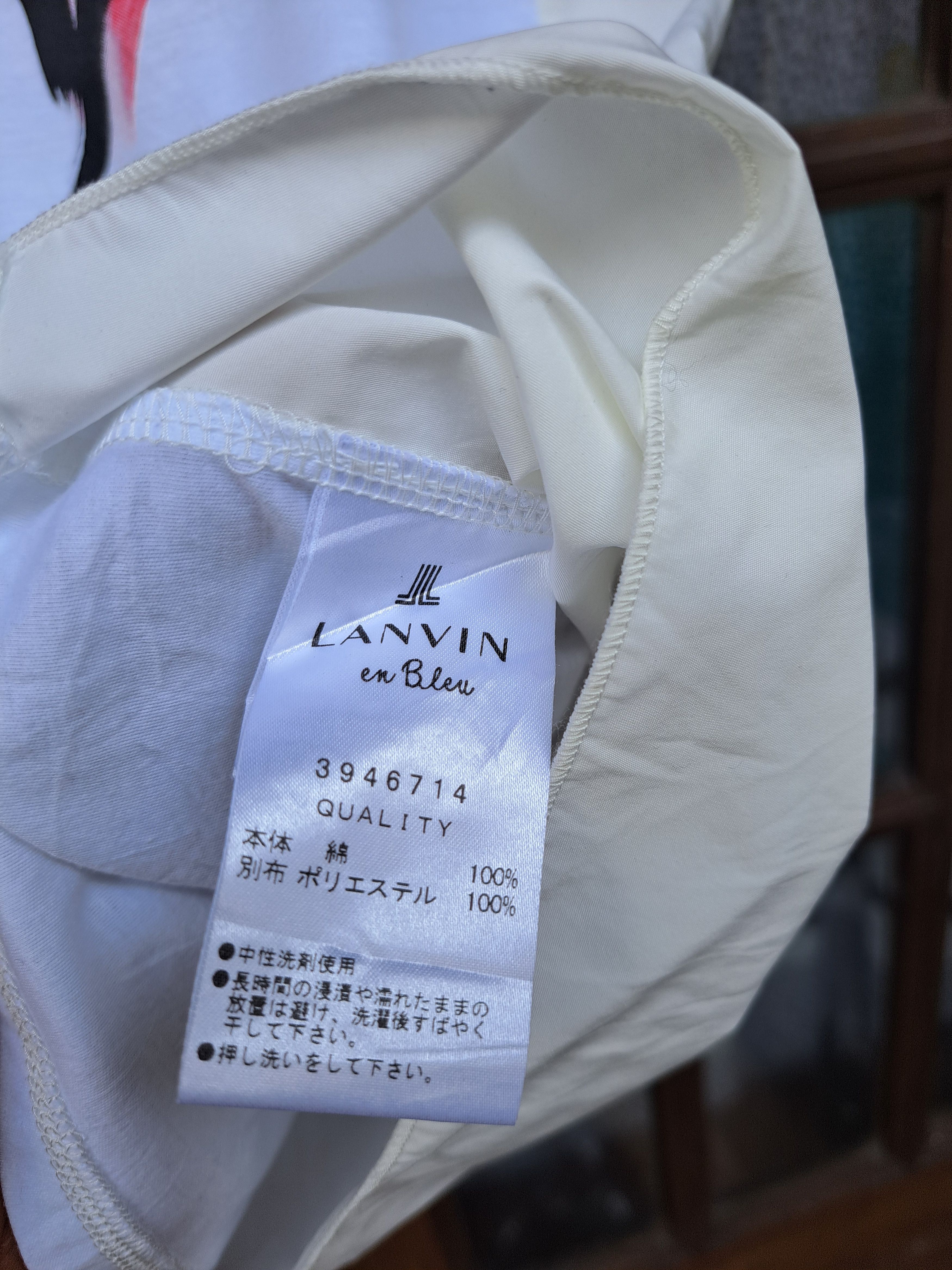 Lanvin LANVIN EN BLEU Women Tshirt Heart Print Sz 38 Size XS / US 0-2 / IT 36-38 - 5 Thumbnail