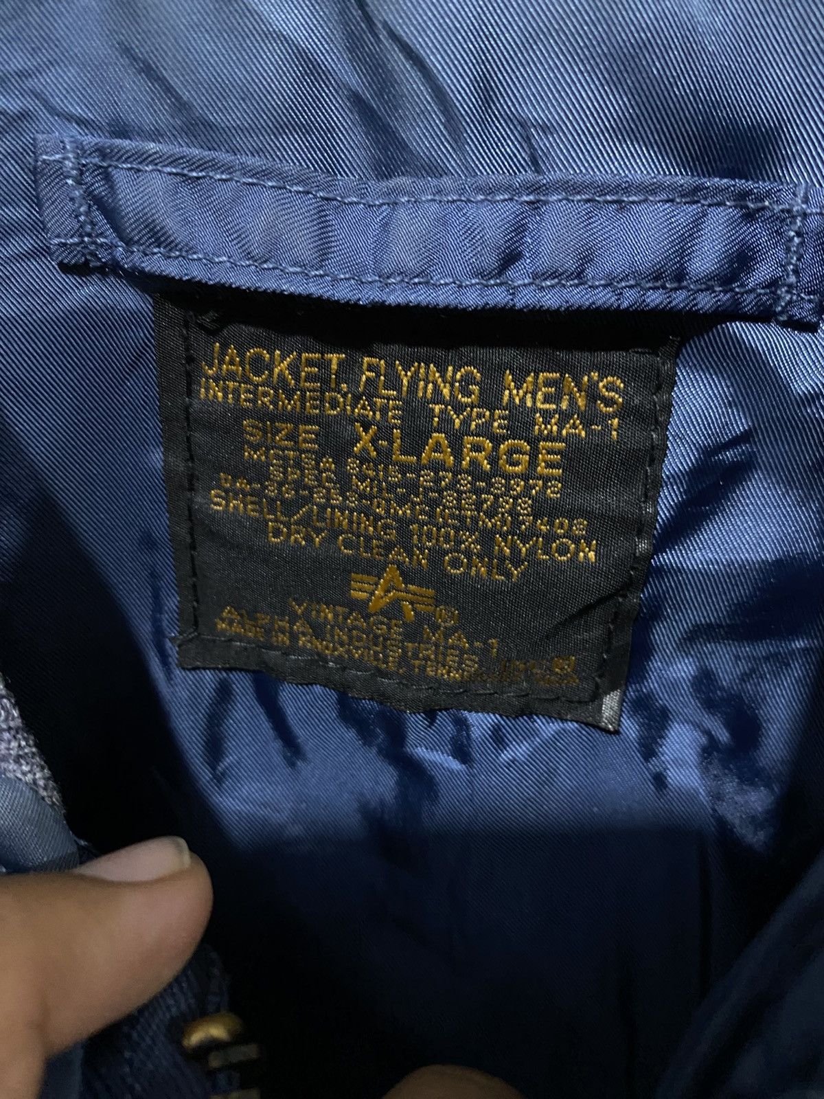 Alpha Industries Rare vintage jacket bomber alpha industries MA-1 Size US XL / EU 56 / 4 - 3 Thumbnail