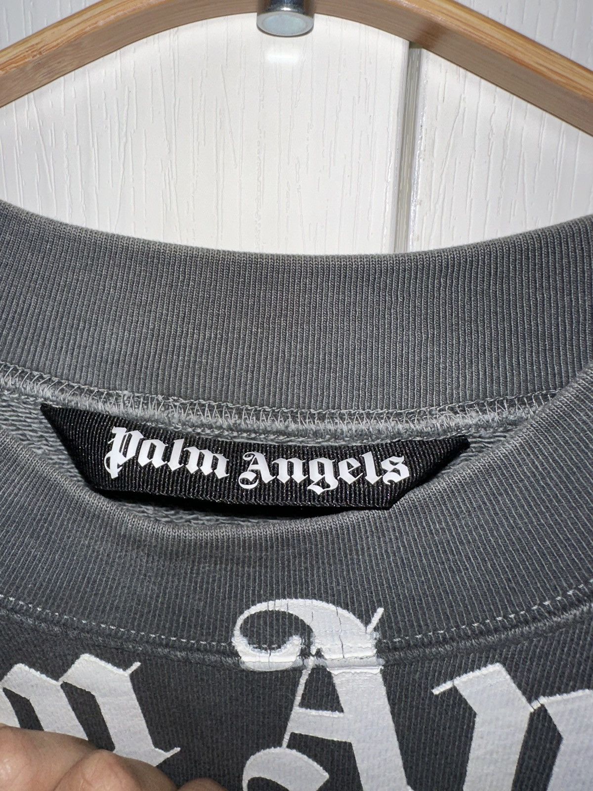 Palm Angels Palm Angels Curved Logo Sweatshirt Size US S / EU 44-46 / 1 - 3 Thumbnail