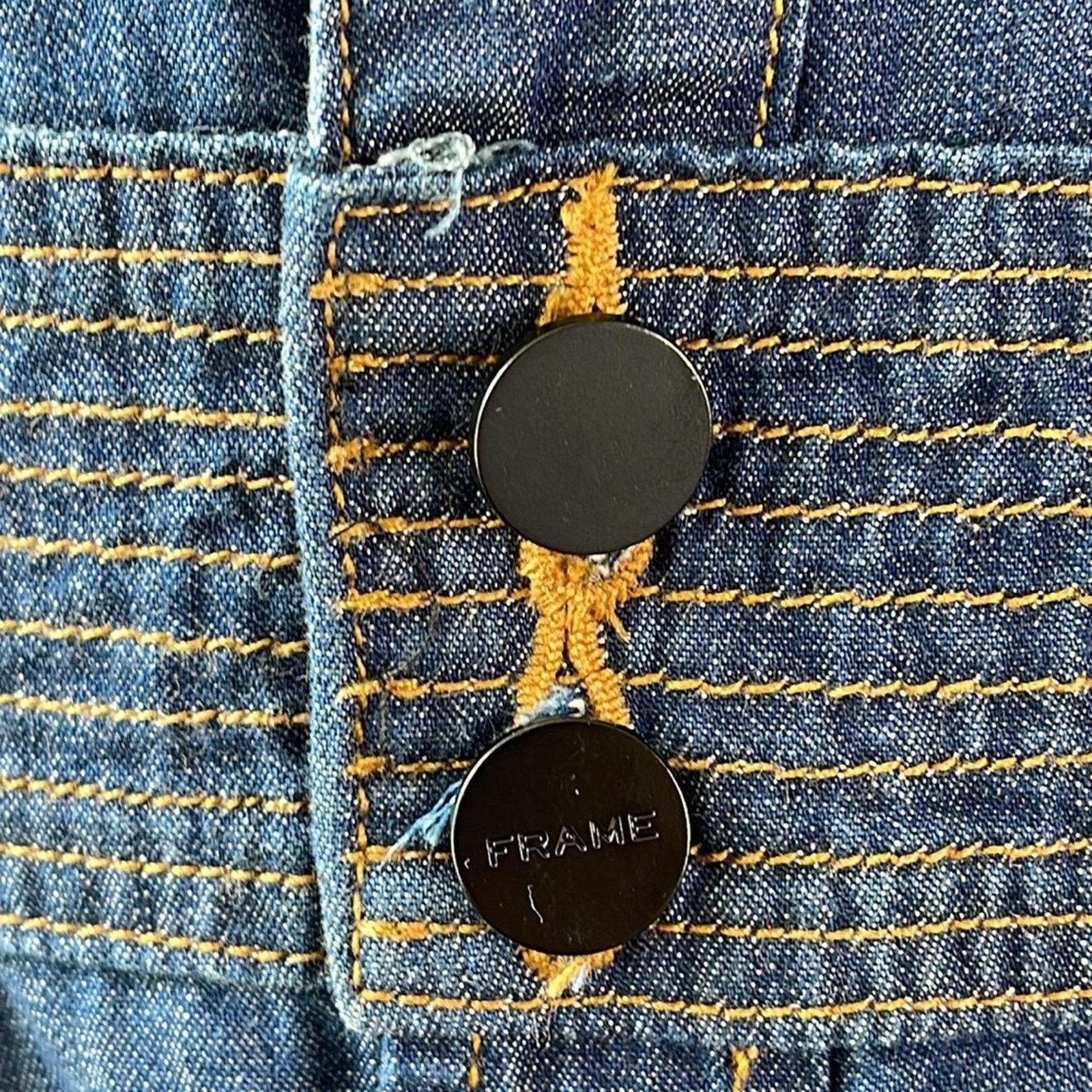 Frame FRAME Denim Le St. Tropez Earldom Denim Dress Size XS Size XS / US 0-2 / IT 36-38 - 5 Thumbnail