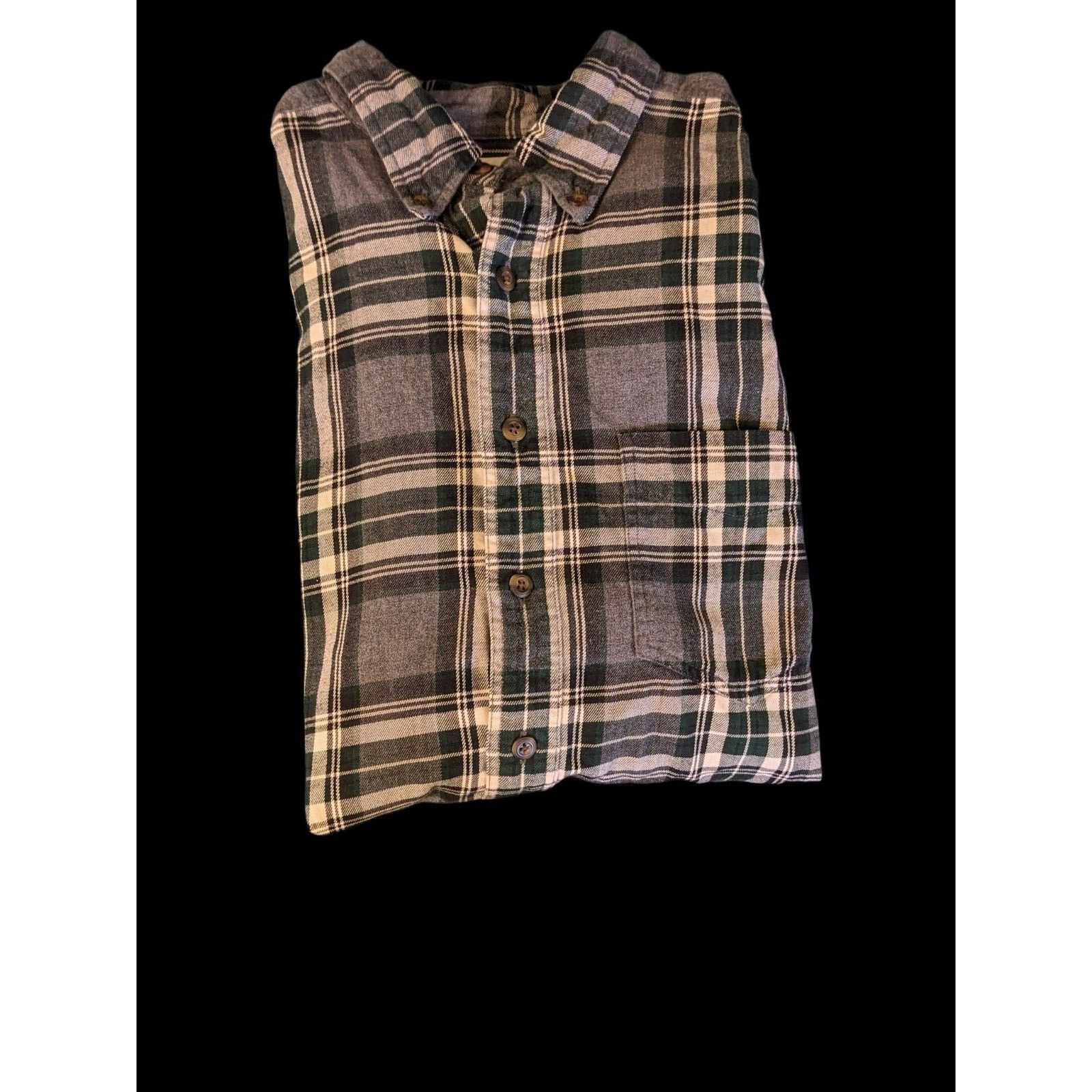 J.Crew J Crew Plaid Flannel Xl Men's Shirt Grey, Black, White. Size US XL / EU 56 / 4 - 3 Thumbnail
