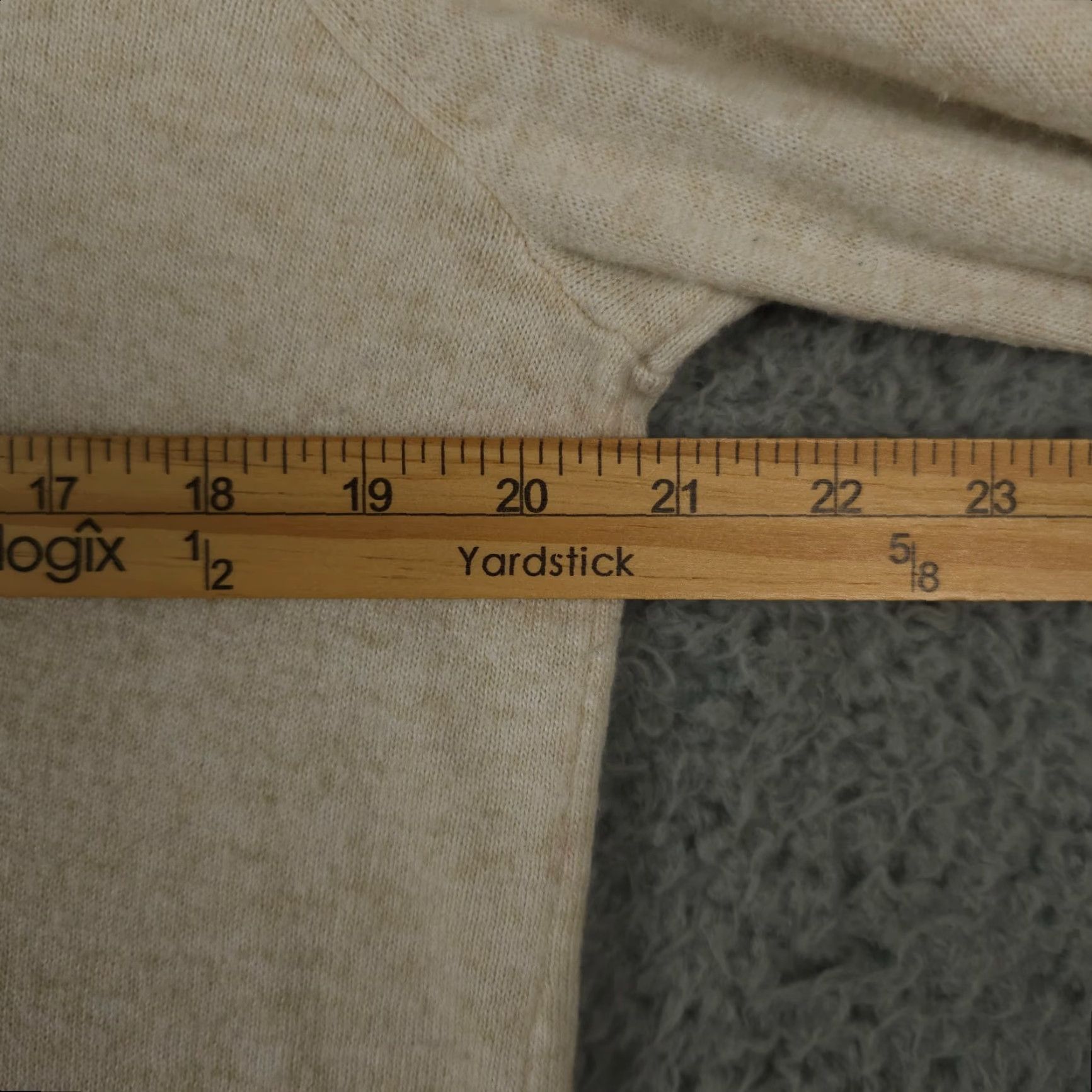 Loft LOFT Ann Taylor Tunic Sweater Women XL Heather Beige Wool Blend Lightweight Knit Shirt Size XL / US 12-14 / IT 48-50 - 5 Thumbnail
