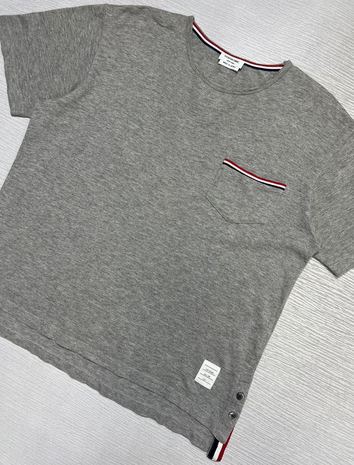 Thom Browne Thom Browne - Chest Pocket Short Sleeve T-Shirt Size US XS / EU 42 / 0 - 3 Thumbnail