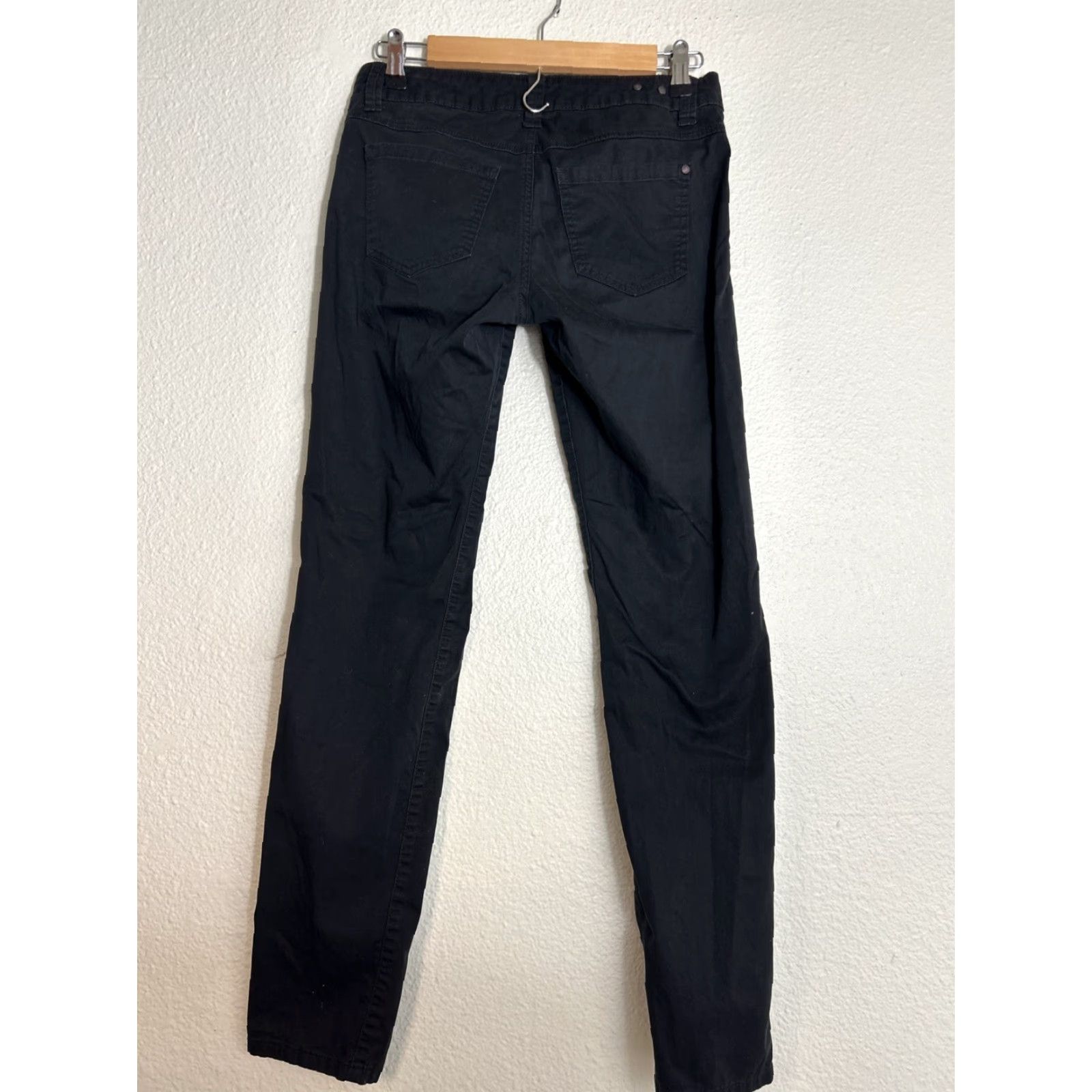 Vintage CAbi Pants Womens Size 2 Black Sateen Skinny Style 798 Stretch Cotton 29x30 Size 26" / US 2 / IT 38 - 7 Thumbnail