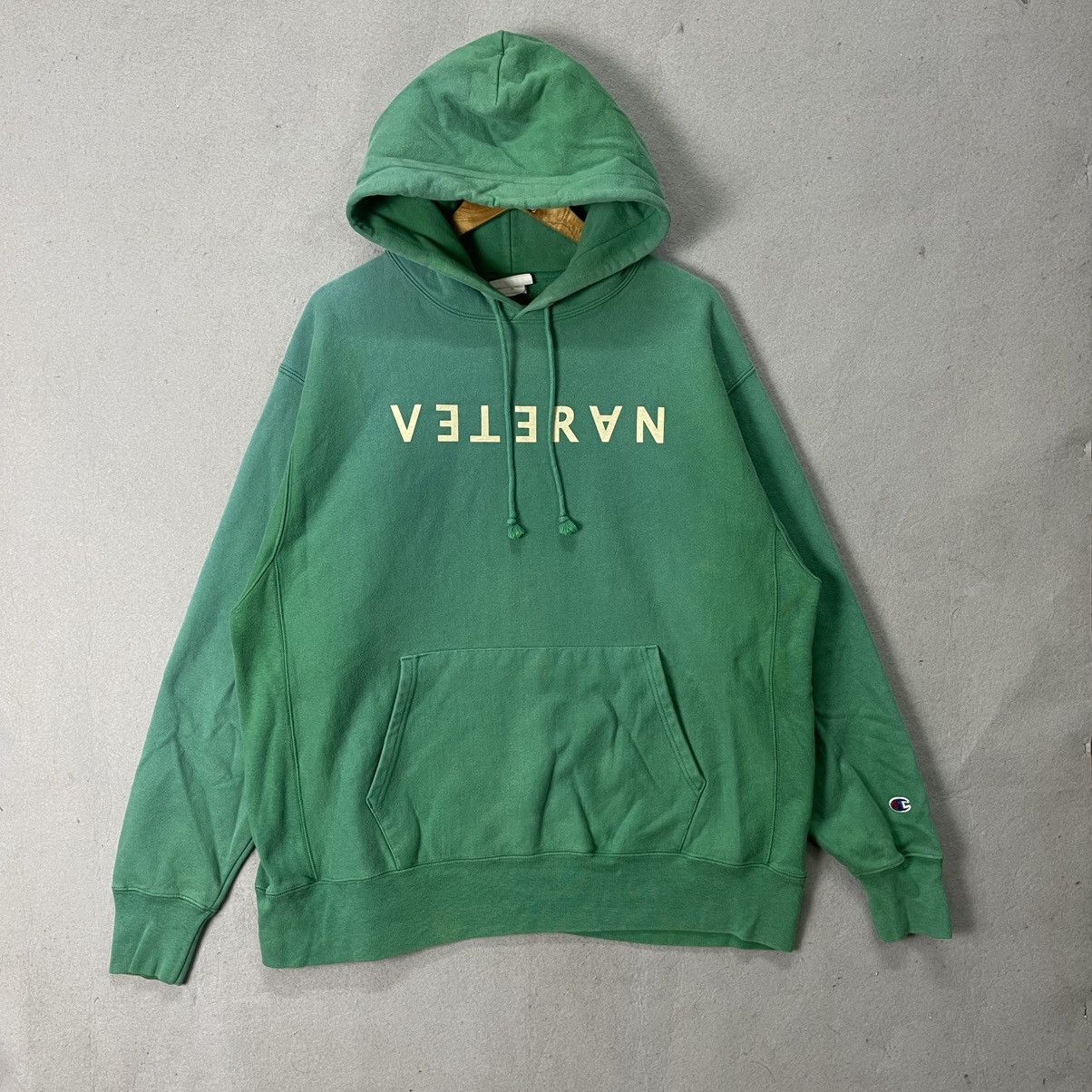 Champion Champion Reverse Weave “VETERAN” Hoodie – Green (Size XL) Size US XL / EU 56 / 4 - 1 Thumbnail