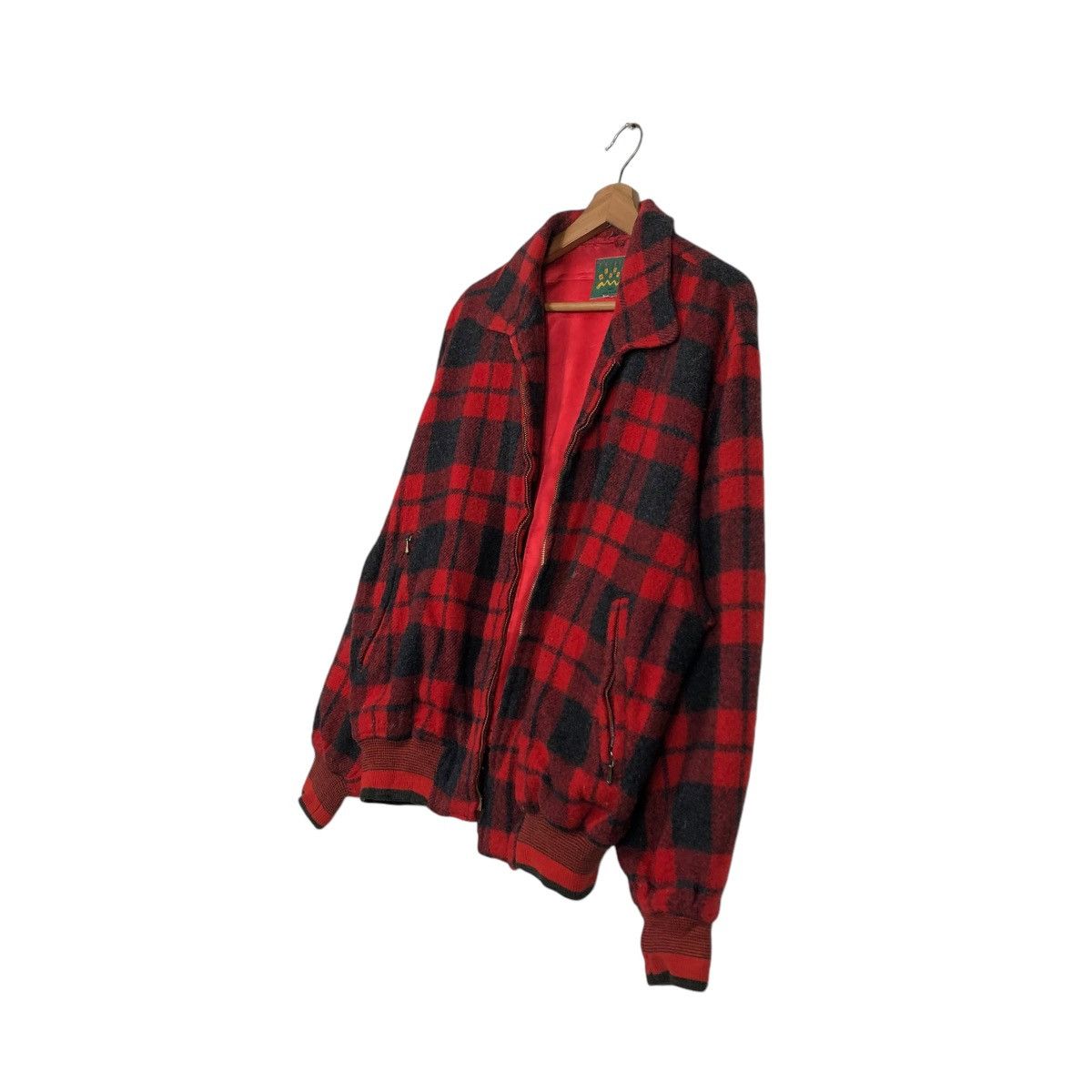 Japanese Brand VINTAGE WOOL HERRINGBONE BOMBER JACKET MESSAGE ISSEY MIYAKE Size US M / EU 48-50 / 2 - 4 Thumbnail