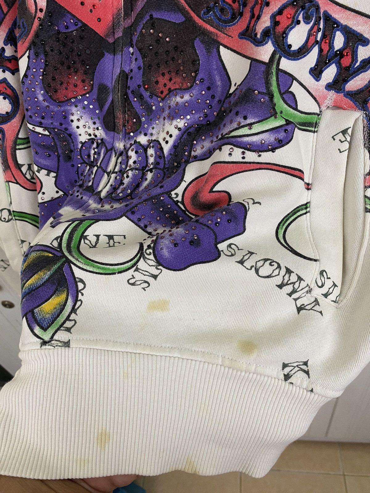 Ed Hardy × Vintage Vintage Ed Hardy By Christian Audigier Hoodies Size US M / EU 48-50 / 2 - 12 Thumbnail