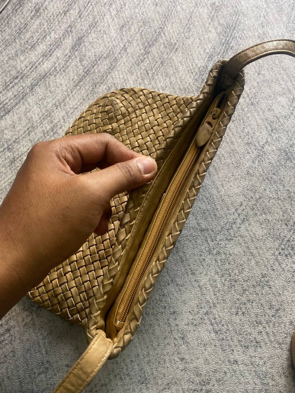 Leather × Vintage Leather Woven Shoulder Bag Size ONE SIZE - 6 Thumbnail