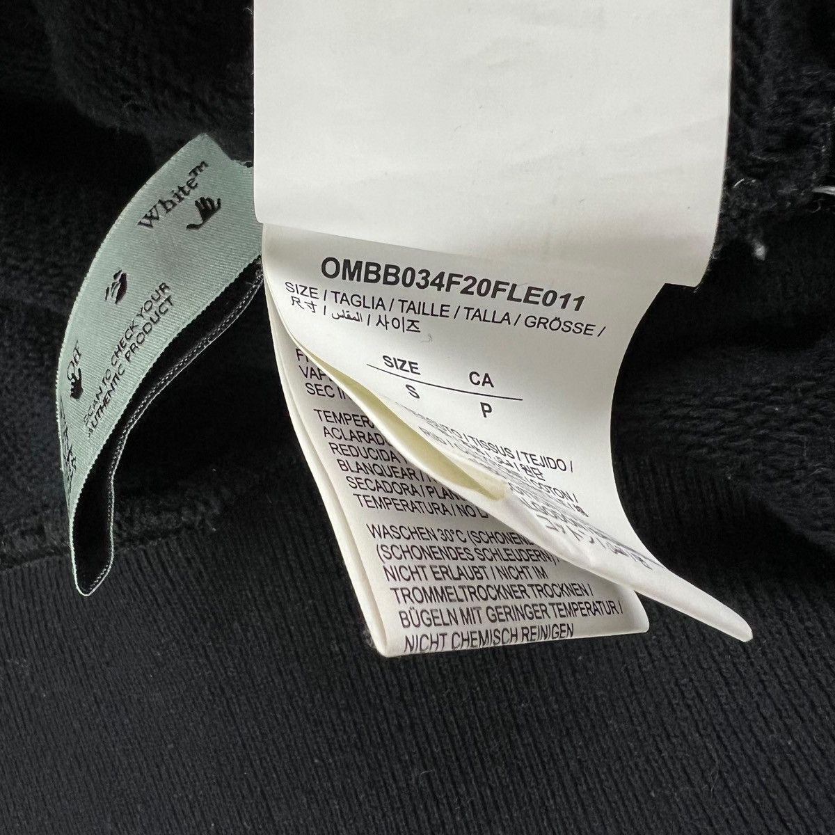 Off-White Off-White Pascal Skeleton Black Hoodie Size US S / EU 44-46 / 1 - 5 Thumbnail