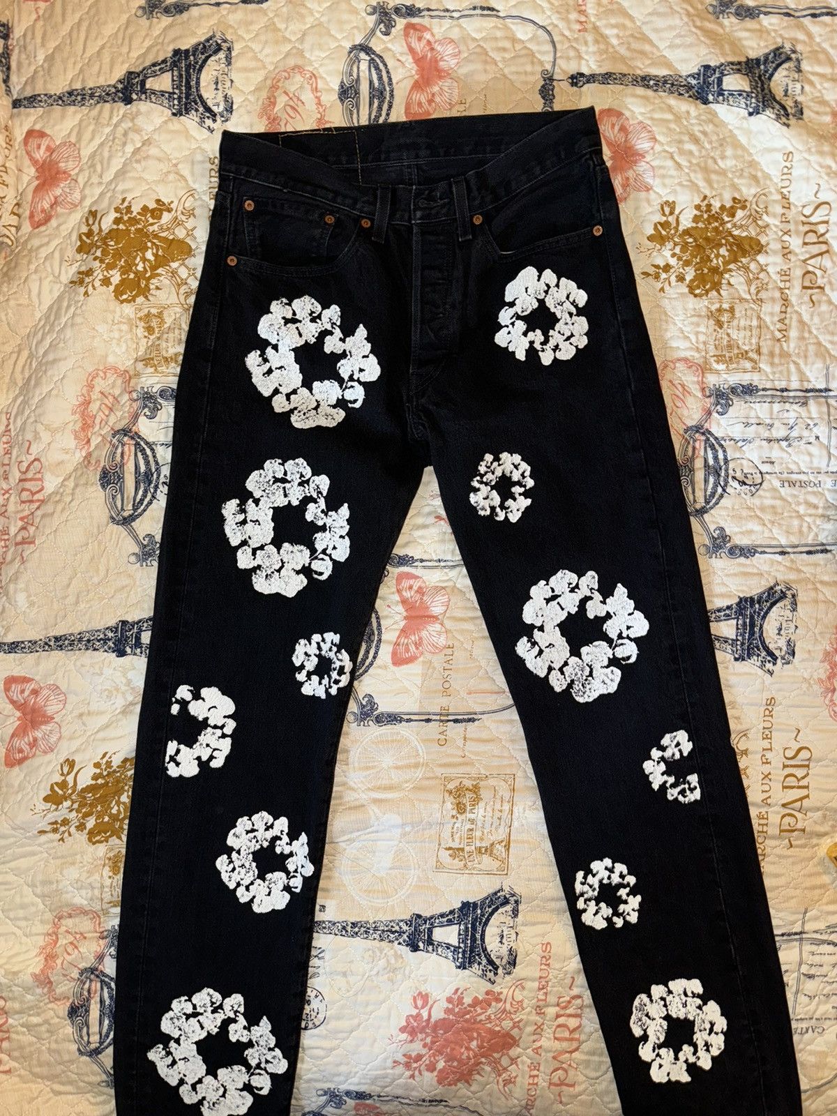 DENIM TEARS Denim Tears Black Denim Size 31 Size US 31 - 1 Thumbnail