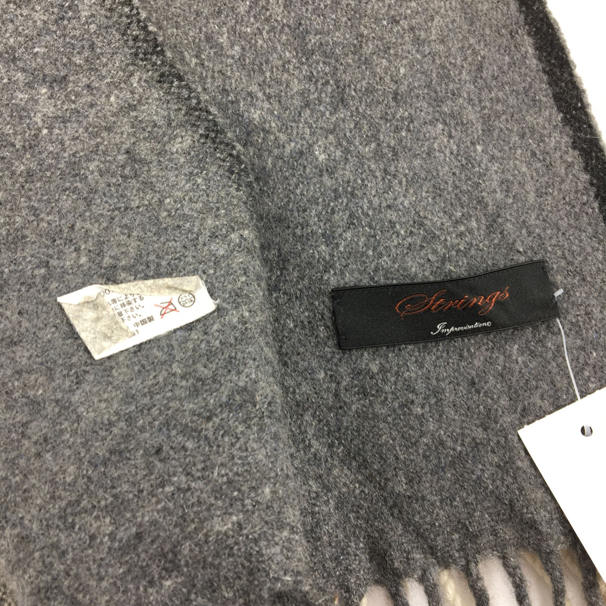 Vintage Vintage Strings Scarf Muffler Wool Cashmere Scarves Size ONE SIZE - 4 Thumbnail