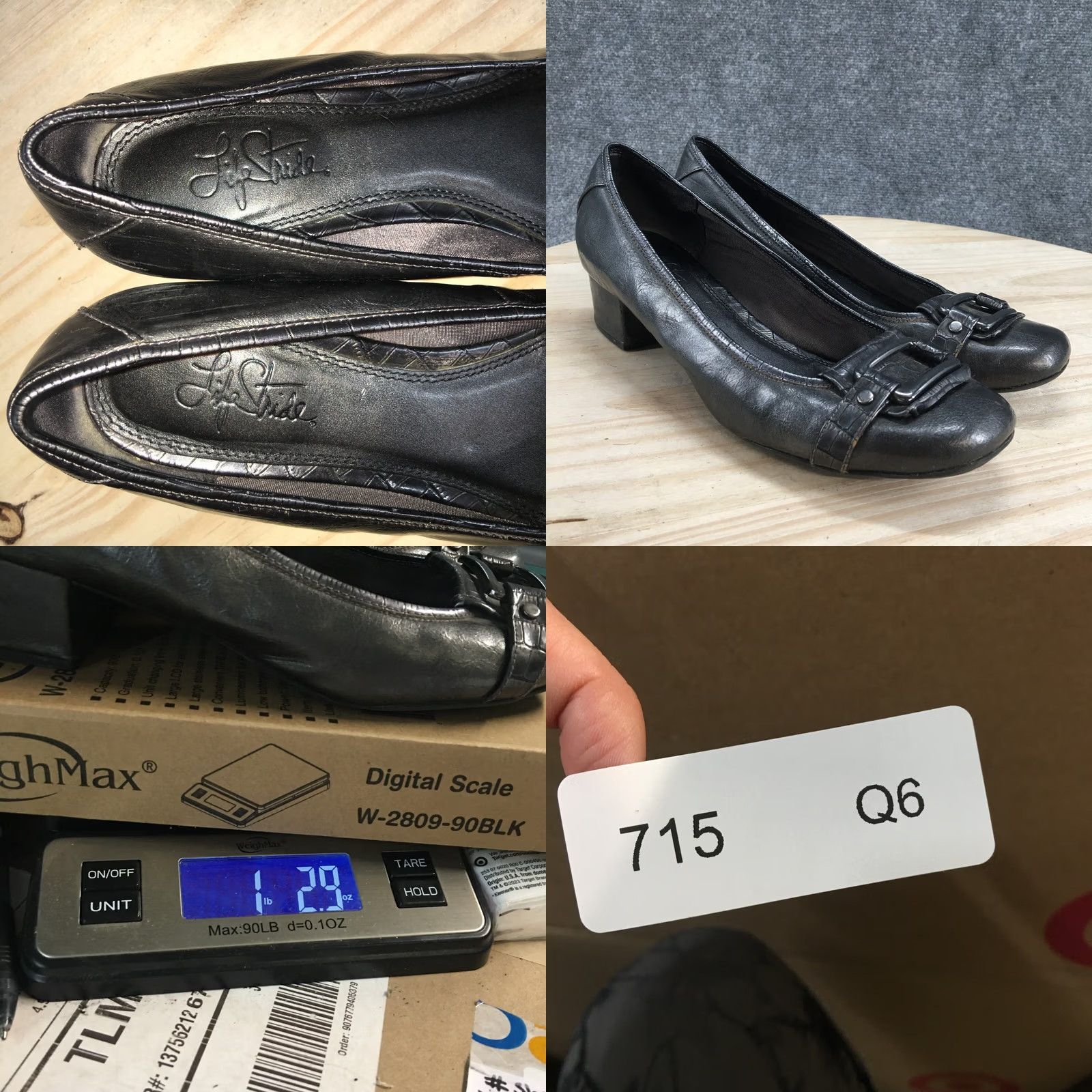 Vintage LifeStride Heels Womens 9 M Lynx Slip On Metallic Pumps Gray Faux Leather Casual Pump Womens Shoes Mens Womens Size US 9 / IT 39 - 10 Thumbnail