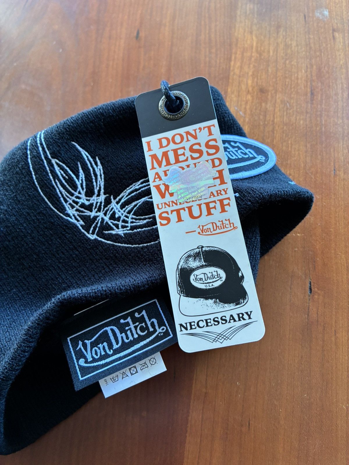 Von Dutch Von Dutch black beanie new with tags Size ONE SIZE - 2 Thumbnail