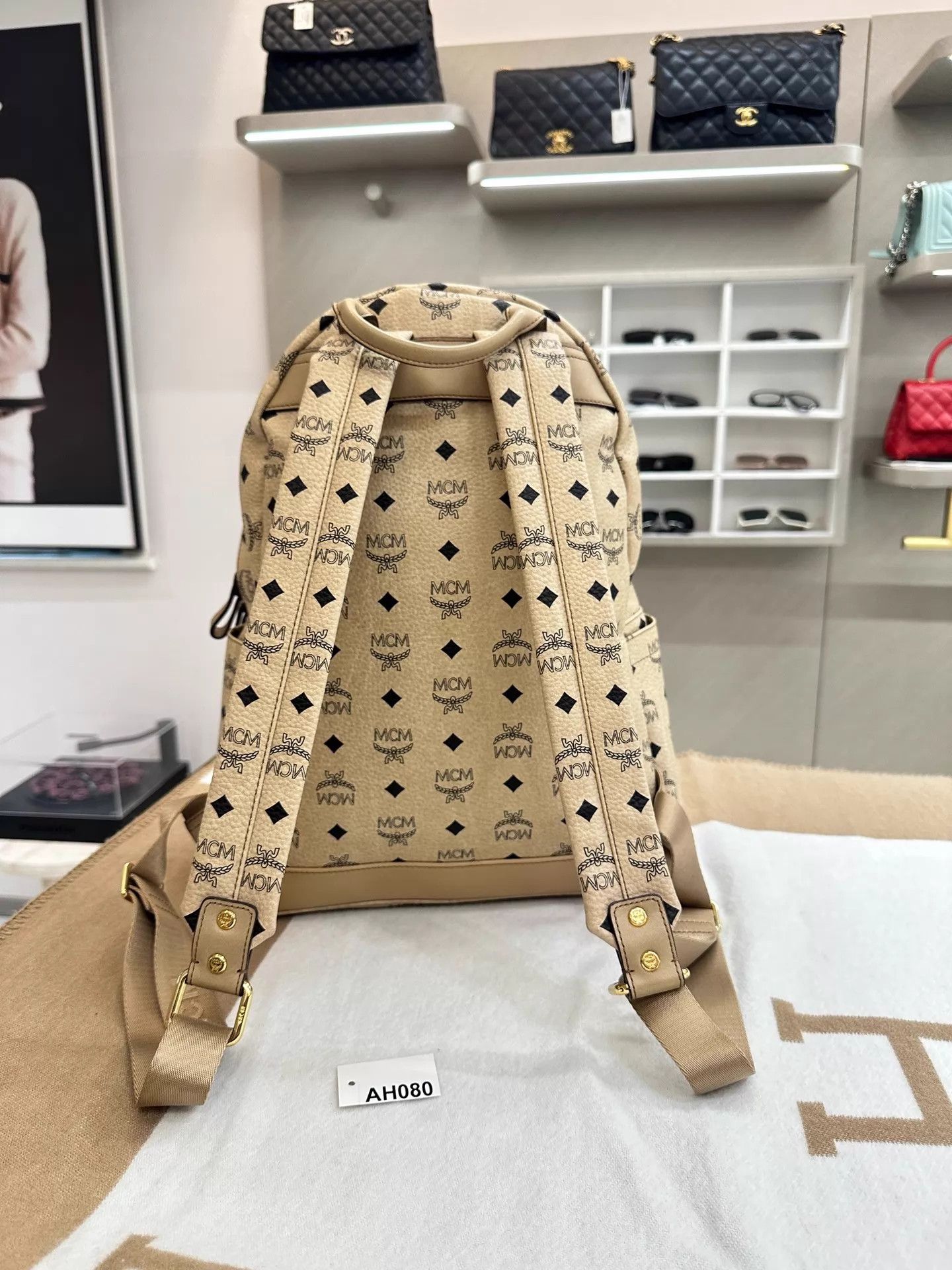 MCM MCM Classic Nail Medium Backpack 33x15x41 NM AH080 Size ONE SIZE - 3 Thumbnail