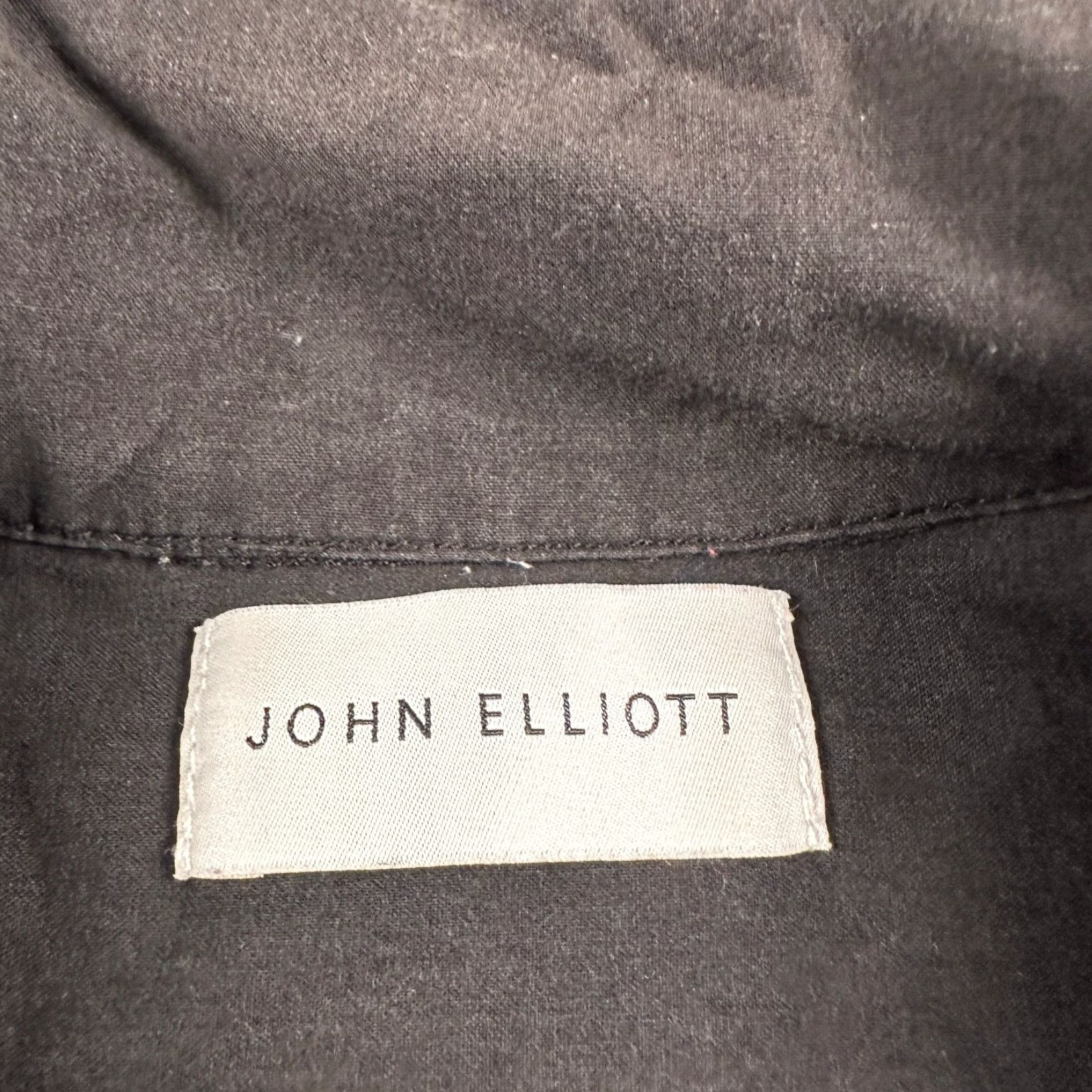 John Elliott John Elliott Camp Shirt Men's Size 2 Black Casual Button Down Loop Collar Size US XS / EU 42 / 0 - 3 Thumbnail