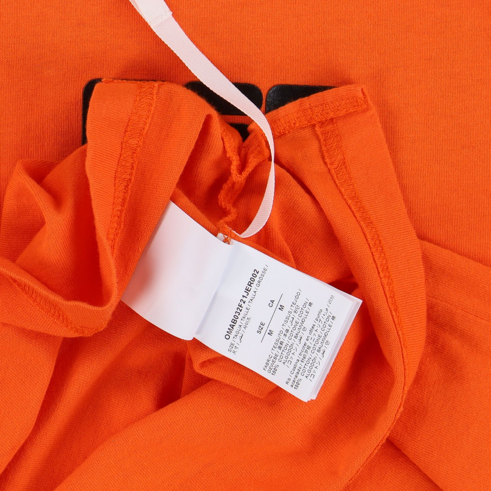 Off-White Orange Arrows Font Oversized Long Sleeve Mock Neck T-Shirt Size US M / EU 48-50 / 2 - 6 Thumbnail