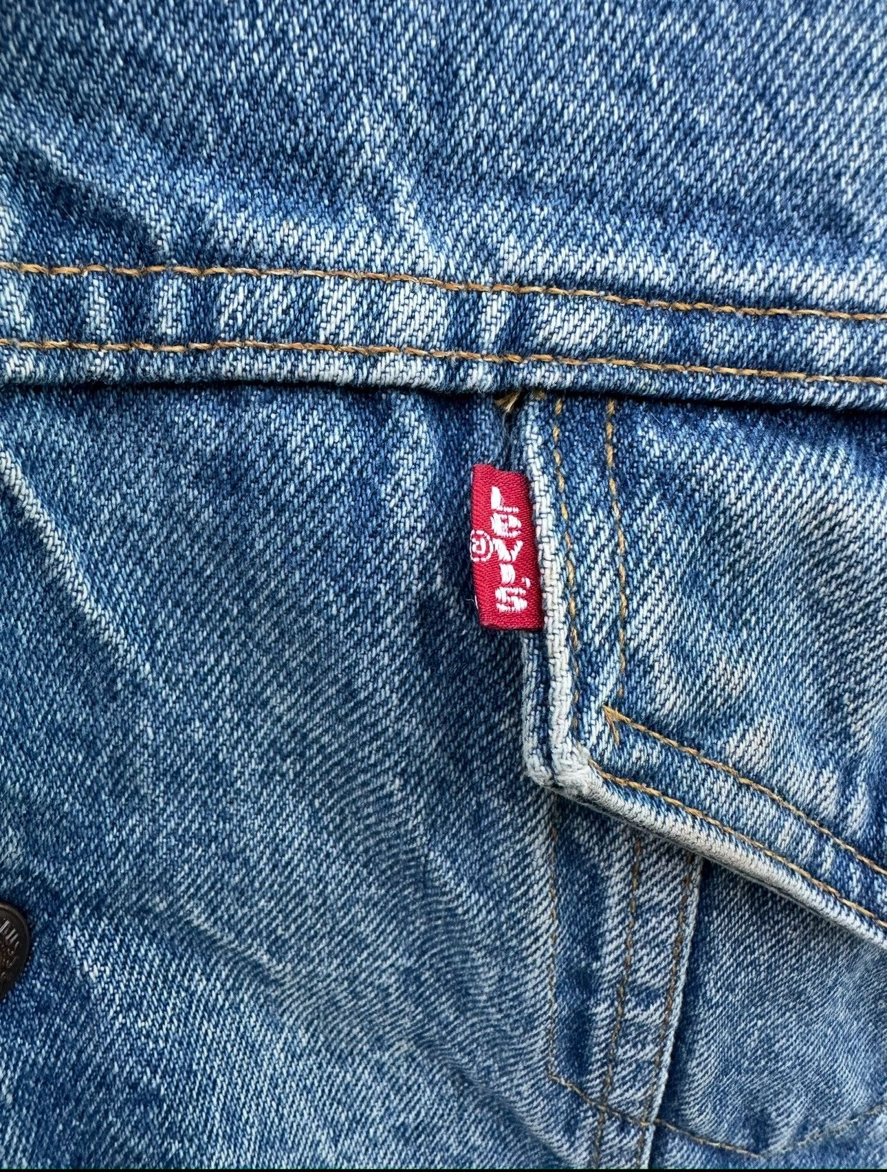 Levi's Levi's Men's XL Vintage Sherpa Lined Blue Jean Denim Jacket Size US XL / EU 56 / 4 - 4 Thumbnail