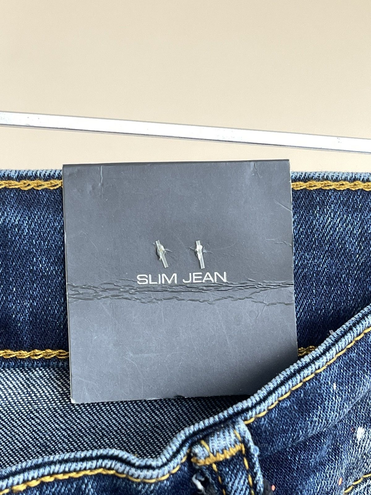 Dsquared2 Icon Slim Jean Distressed Wash Denim Paint-Splattered Jeans Size US 32 / EU 48 - 17 Thumbnail