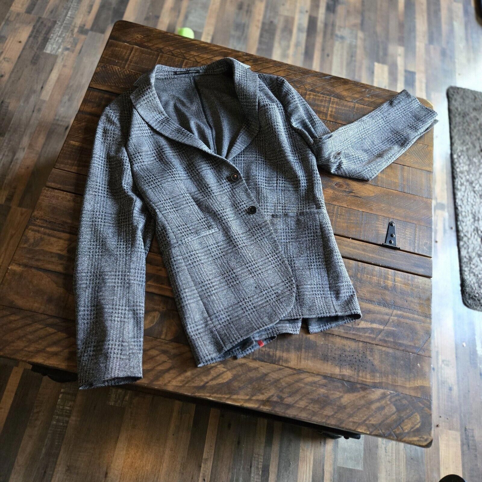Designer Raffinati Pin Striped Jacket Mens S/M Vintage Wool Blend C21 Size 36R - 6 Thumbnail