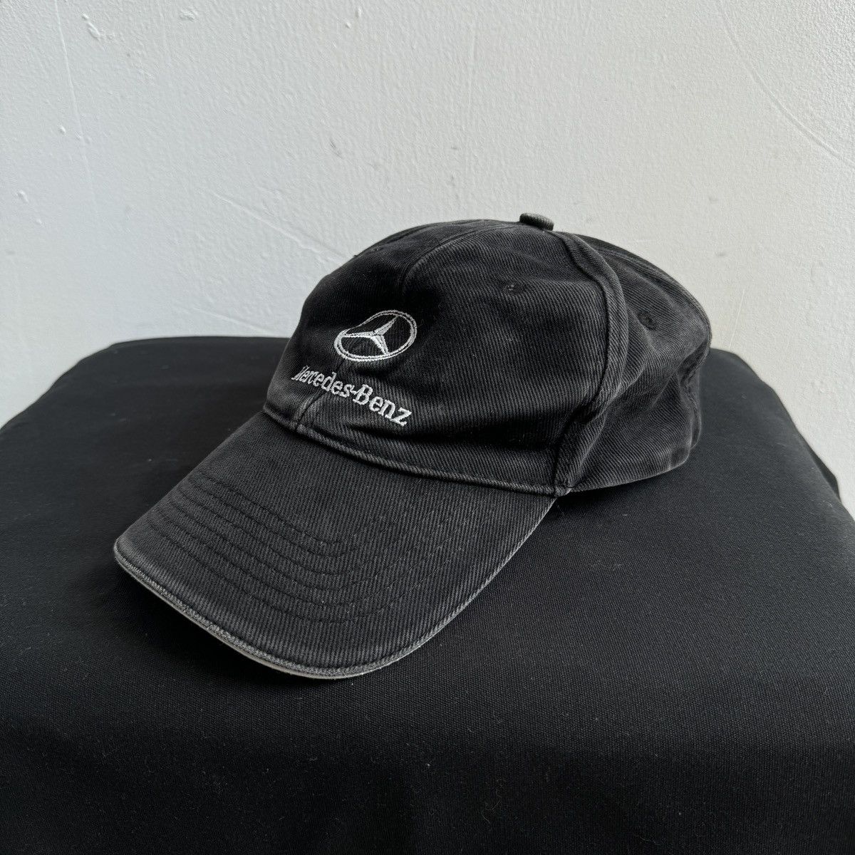 Mercedes-Benz 90s Vintage Mercedes Benz Embroidery Retro Faded Cap Size ONE SIZE - 3 Thumbnail