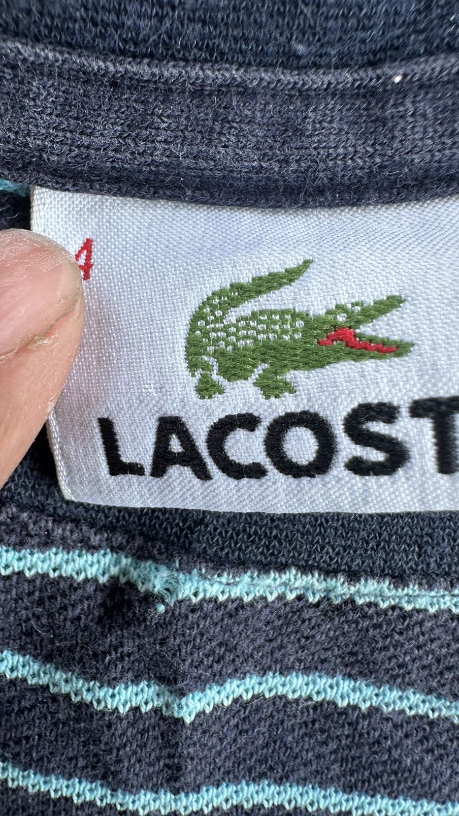 Lacoste VINTAGE LACOSTE STRIPES TEE Size US M / EU 48-50 / 2 - 3 Thumbnail
