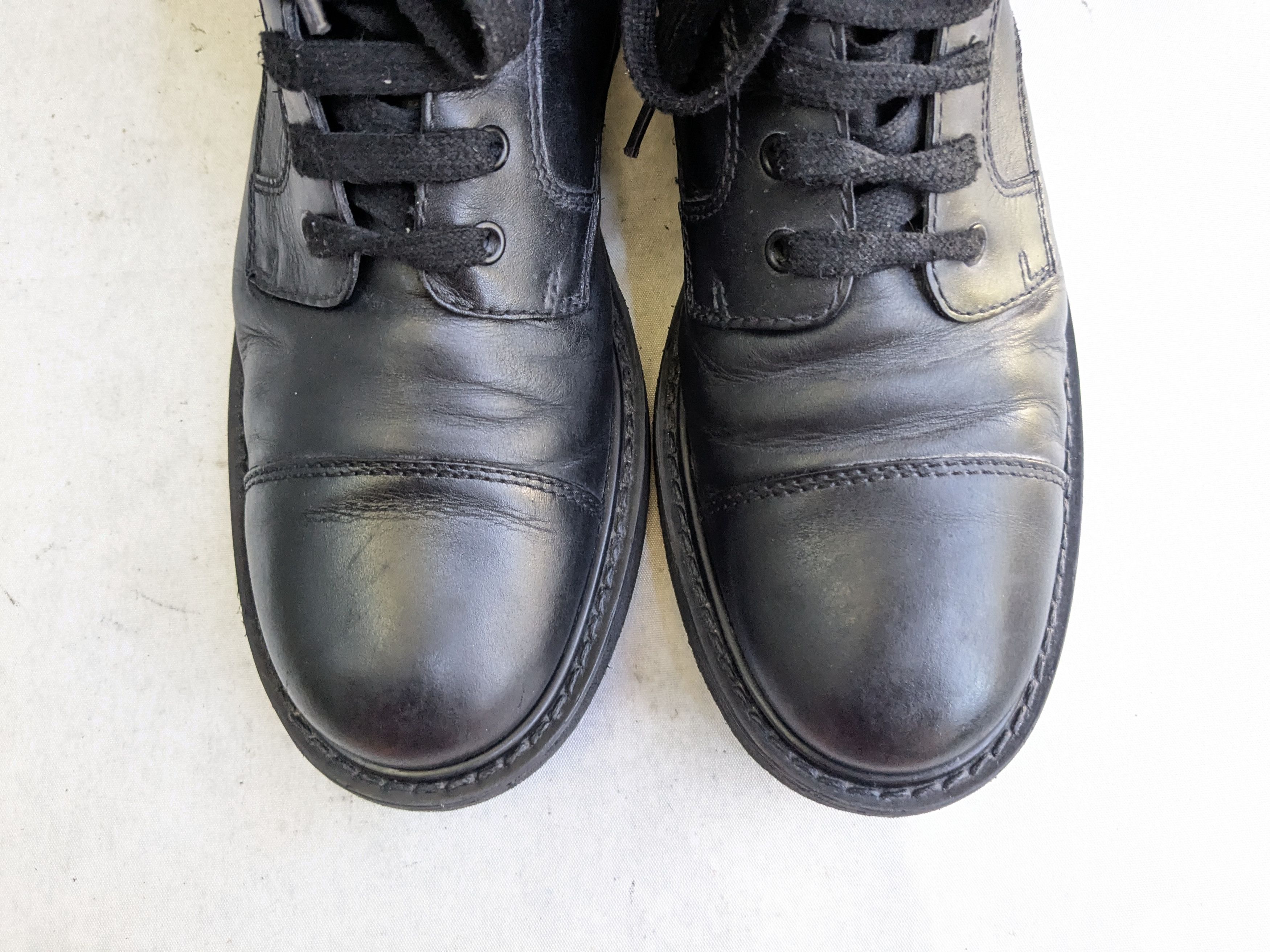 Prada Prada Combat Boots Black Leather 9.5 Side Zip Size US 9.5 / EU 42-43 - 2 Thumbnail