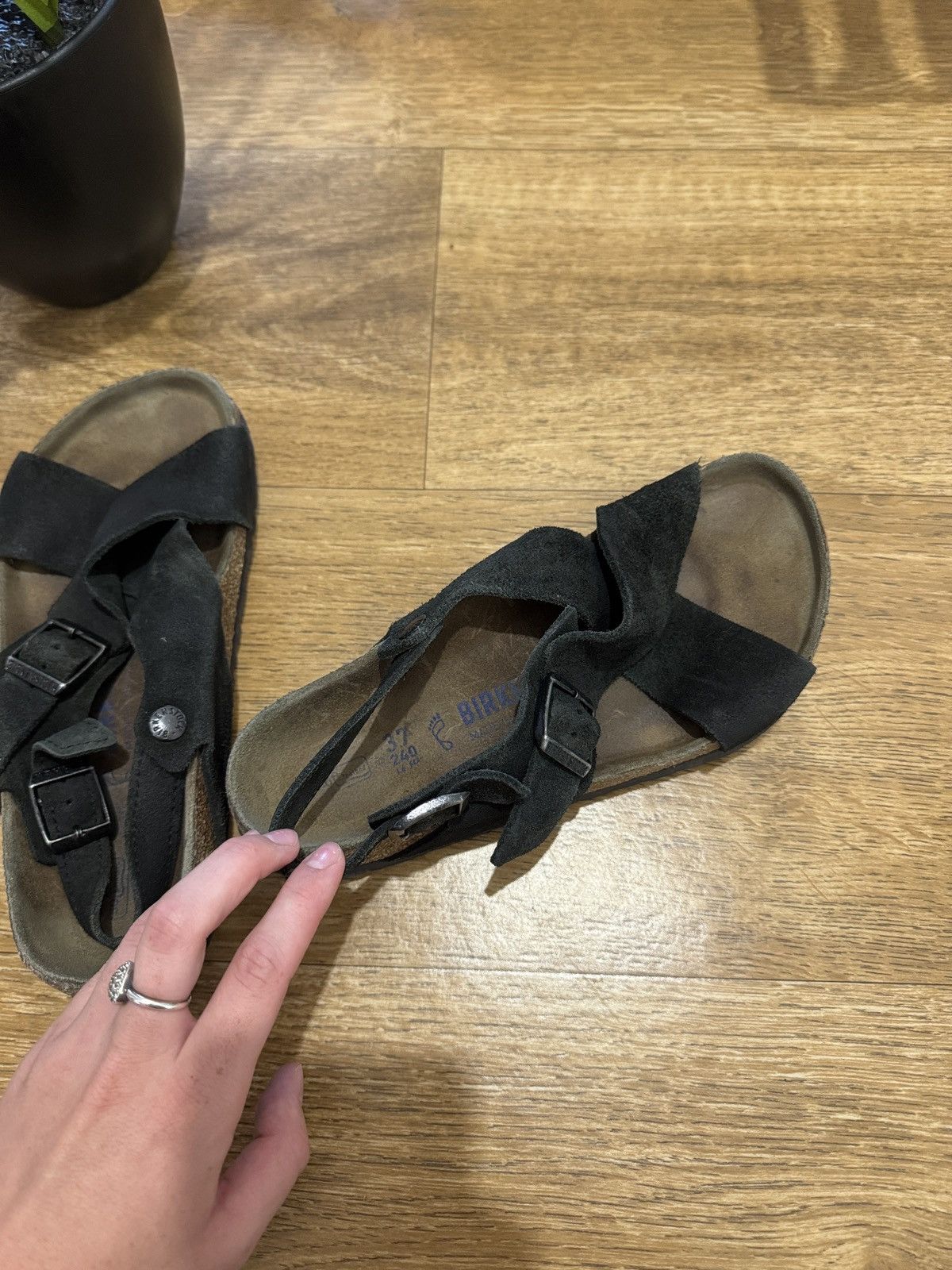 Birkenstock VINTAGE BIRKENSTOCK SUEDE SANDALS Size US 7 / IT 37 - 4 Thumbnail
