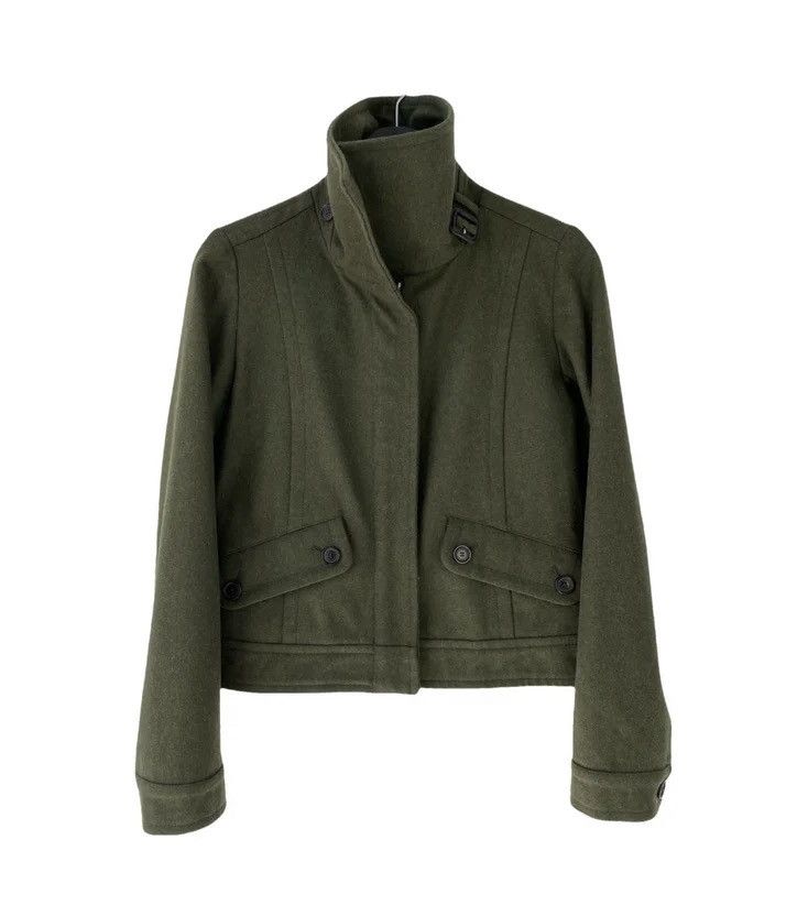 Burberry Burberry Wool Green Jacket Size XS / US 0-2 / IT 36-38 - 2 Thumbnail