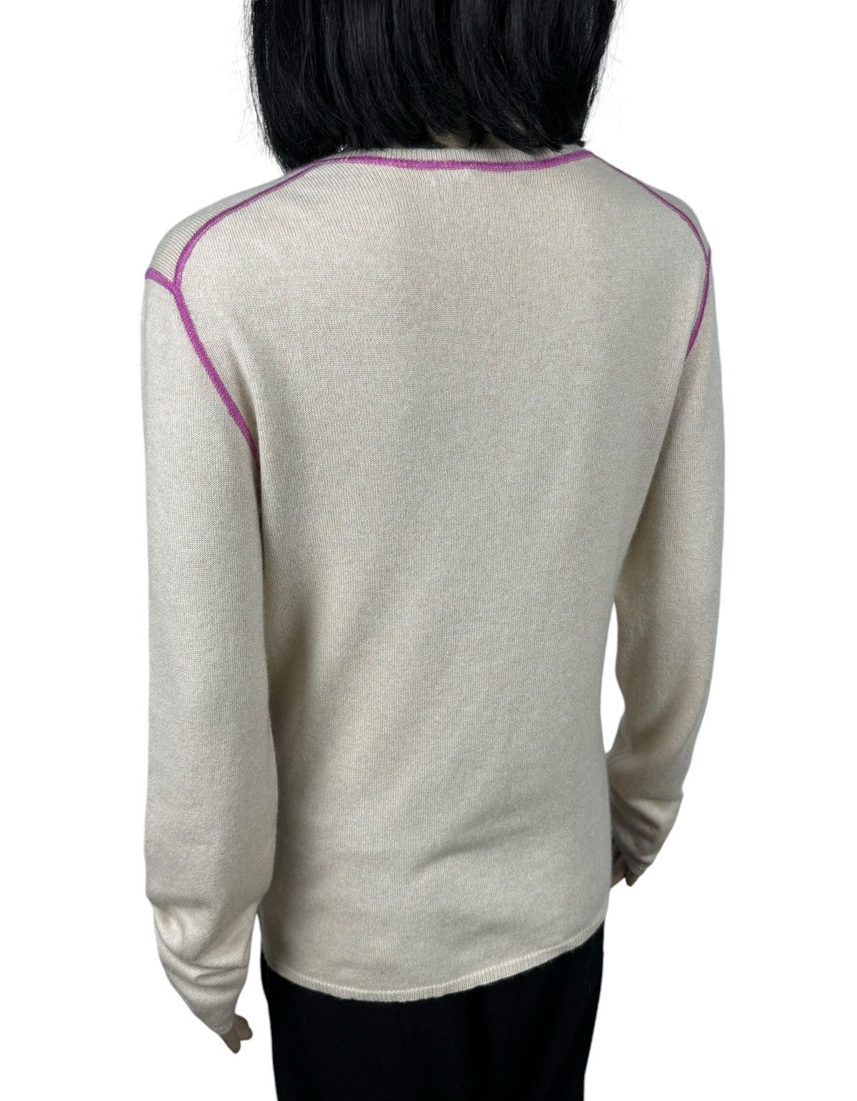 Allude Allude Silk-Cashmere Sweater V-Neck size L Size L / US 10 / IT 46 - 6 Thumbnail